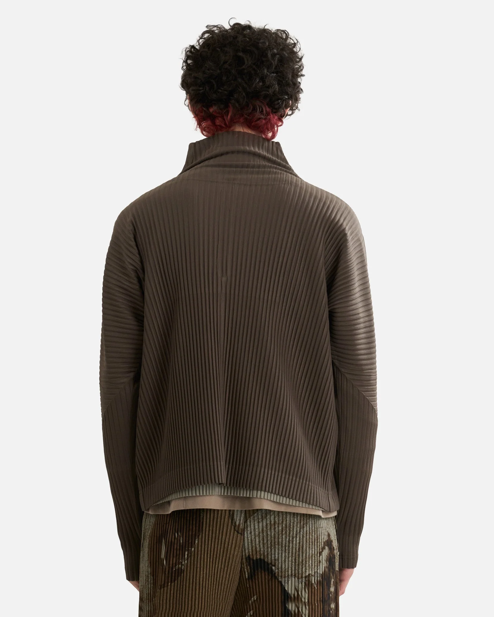 HOMME PLISSE ISSEY MIYAKE MC November Shirt - Mudstone Grey - Image 3