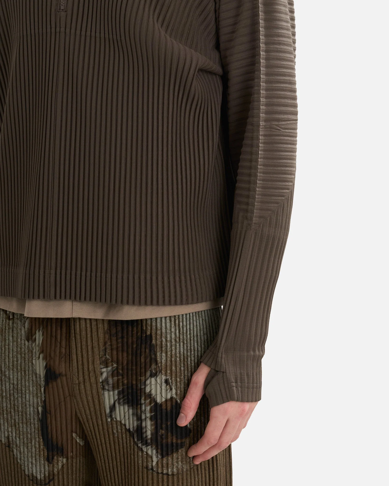 HOMME PLISSE ISSEY MIYAKE MC November Shirt - Mudstone Grey - Image 4