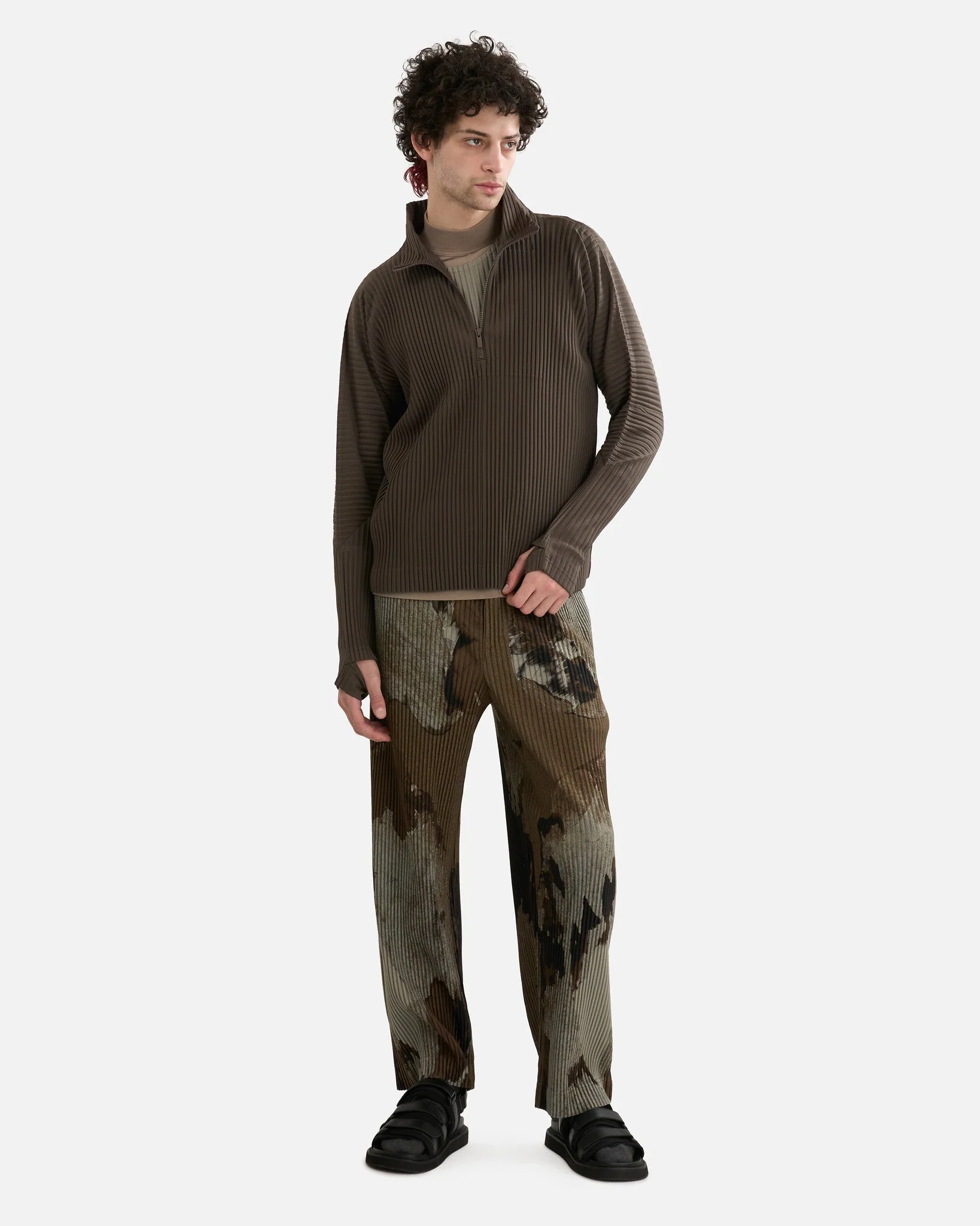 HOMME PLISSE ISSEY MIYAKE MC November Shirt - Mudstone Grey - Image 5