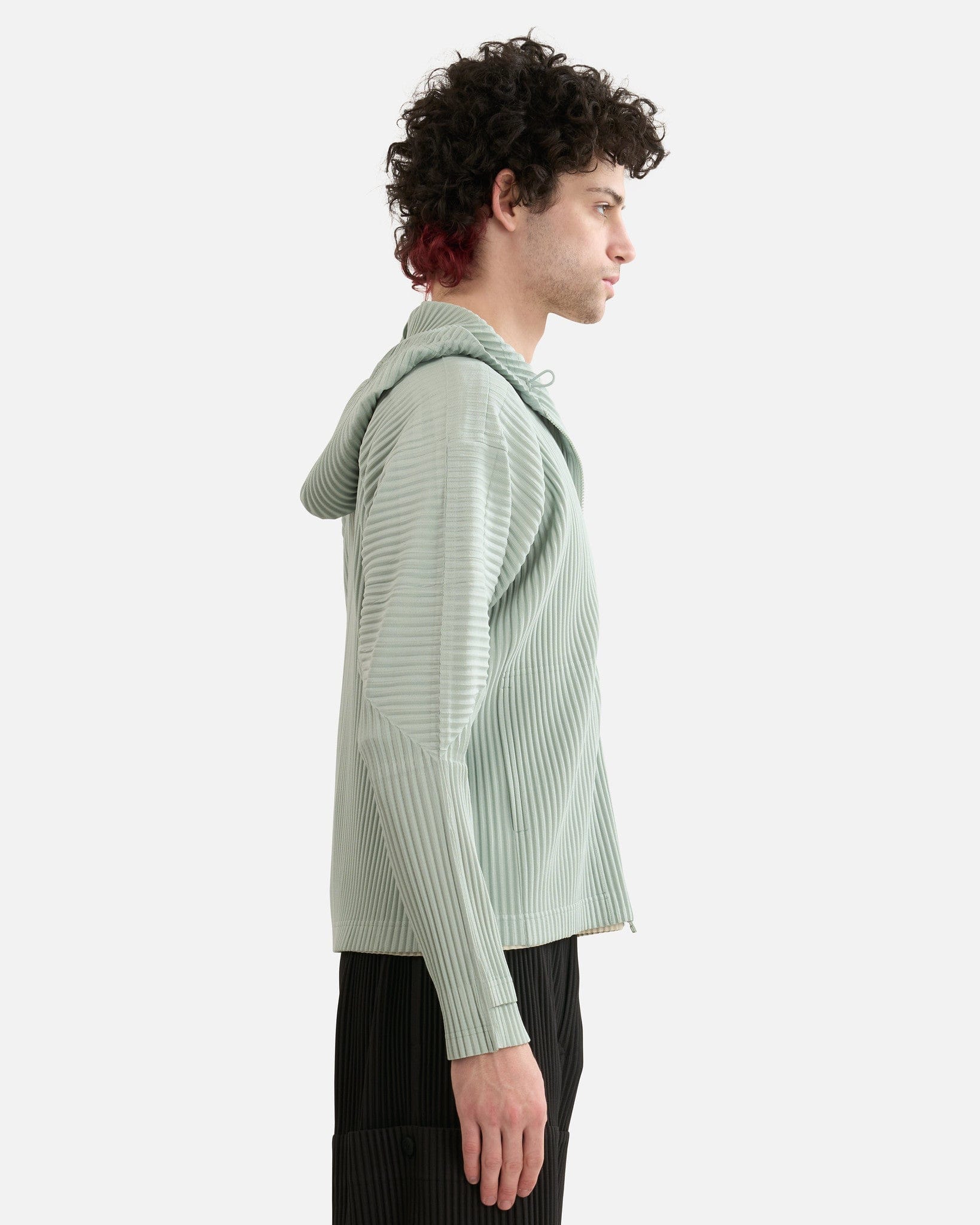 HOMME PLISSE ISSEY MIYAKE Pleated Hooded Jacket - Image 2