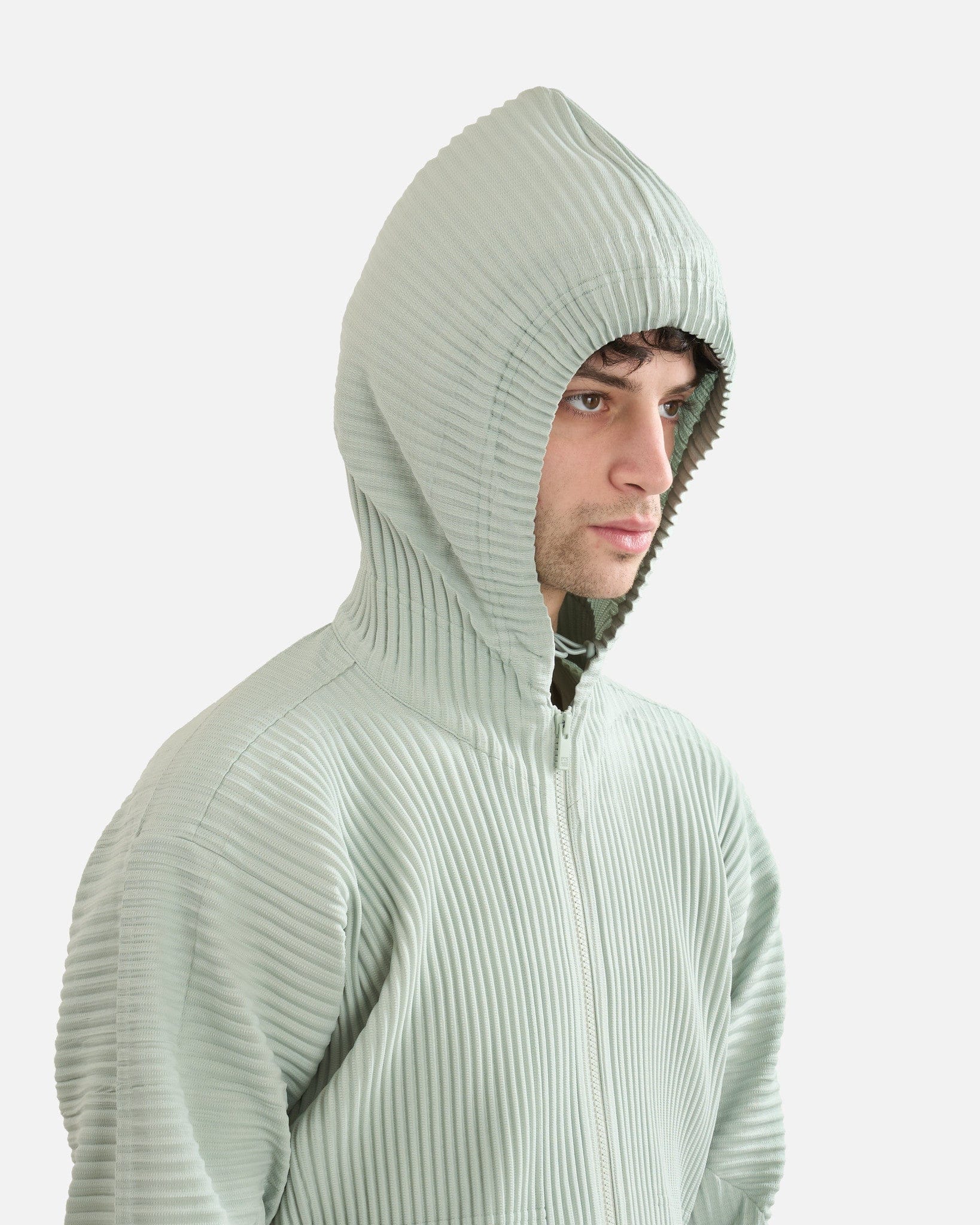 HOMME PLISSE ISSEY MIYAKE Pleated Hooded Jacket - Image 4