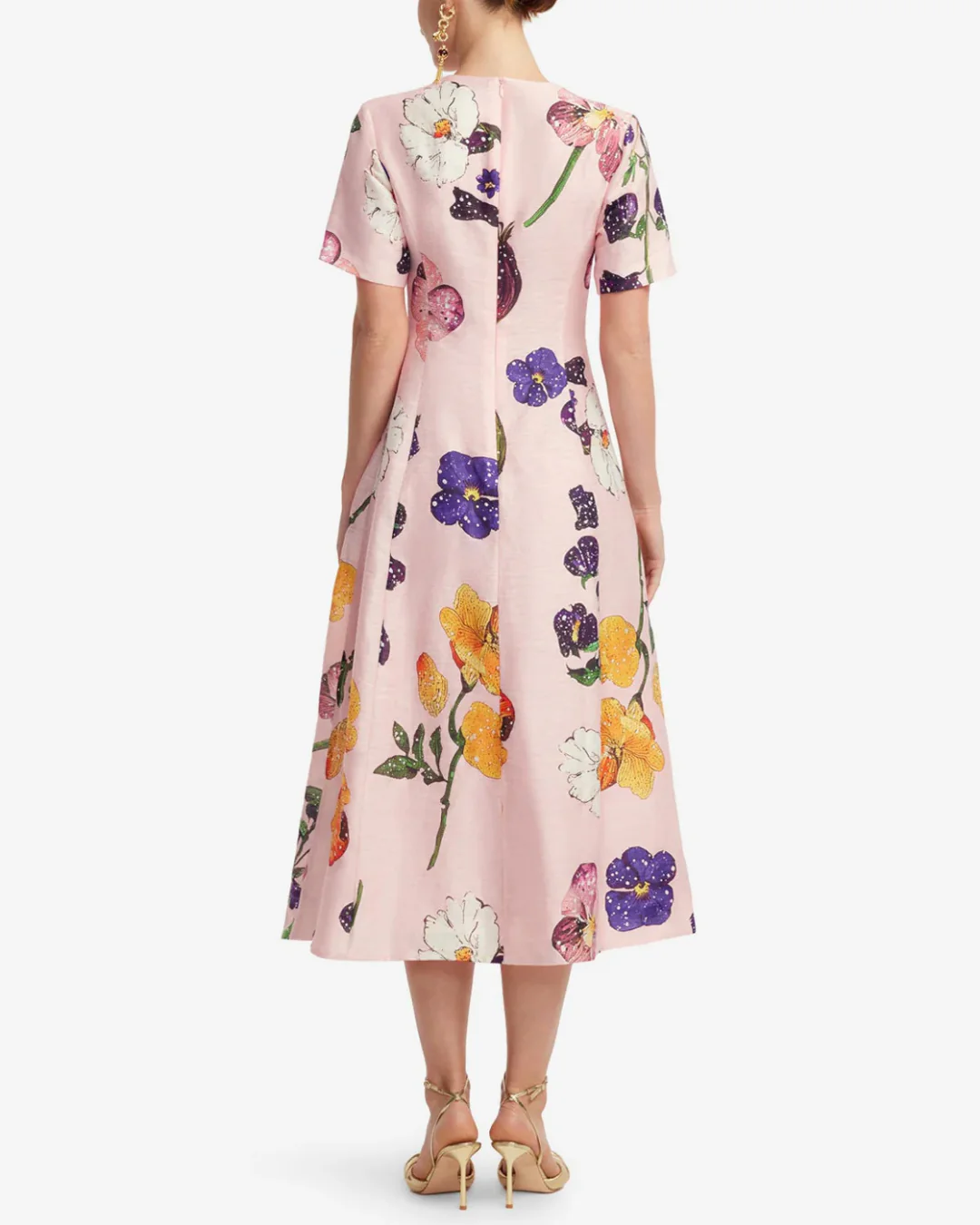 Leo Lin Caroline Short Sleeve Midi Dress - Wildbloom - Image 6