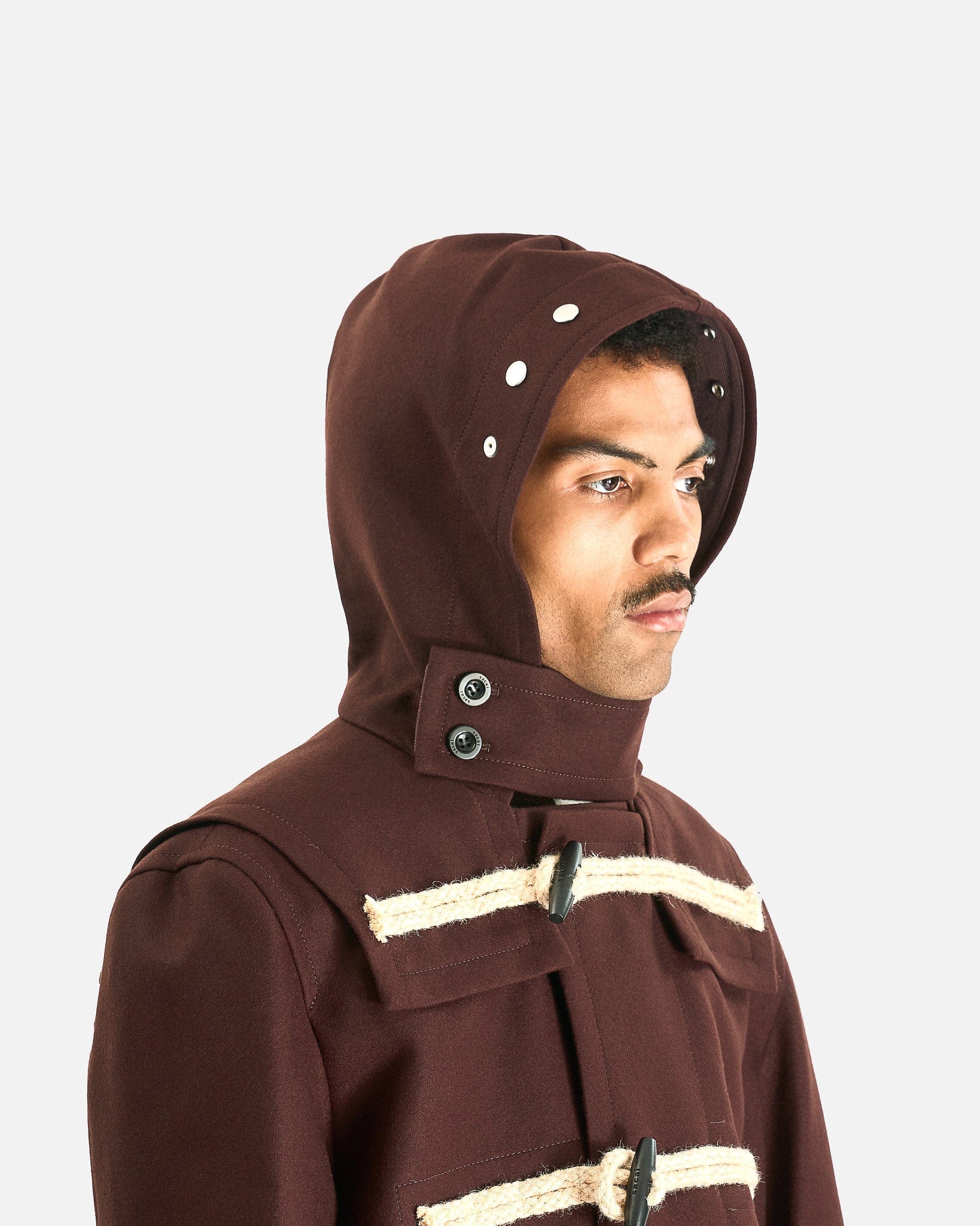 sacai Wool Melton Blouson Jacket - Brown - Image 5