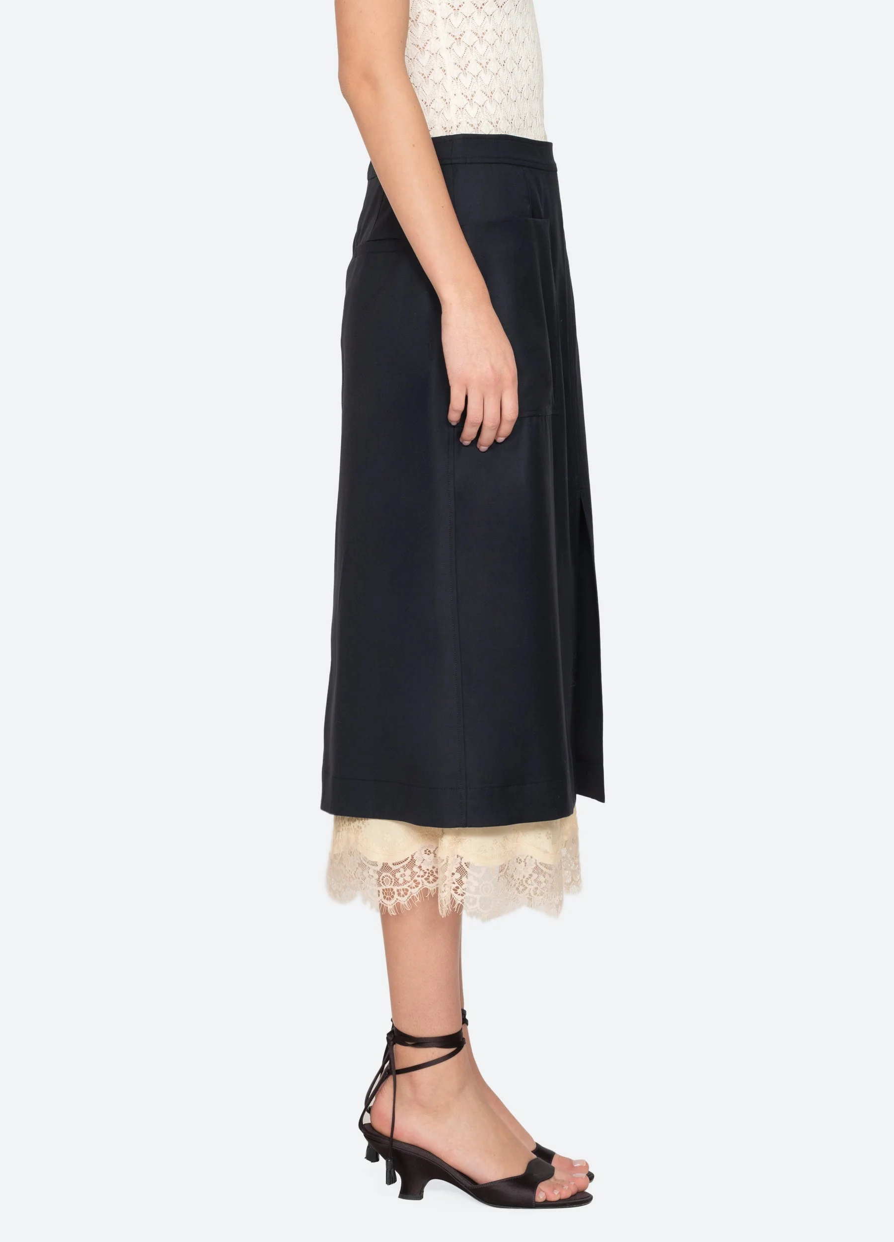 Sea NY Fiora Skirt - Navy - Image 4