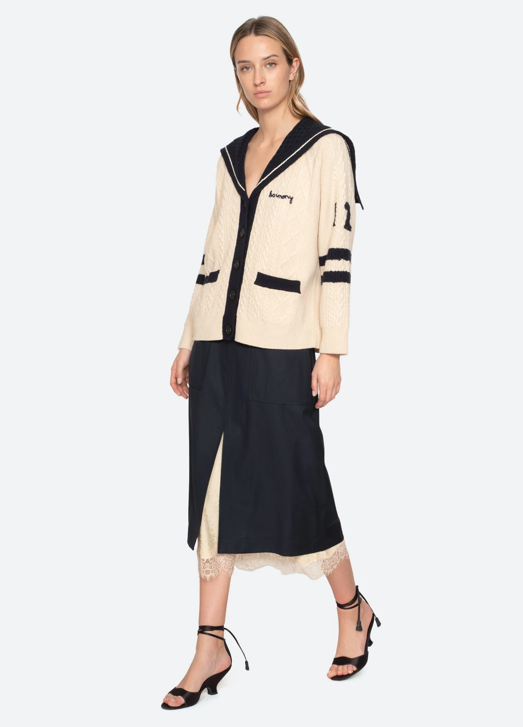 Sea NY Fiora Skirt - Navy - Image 8