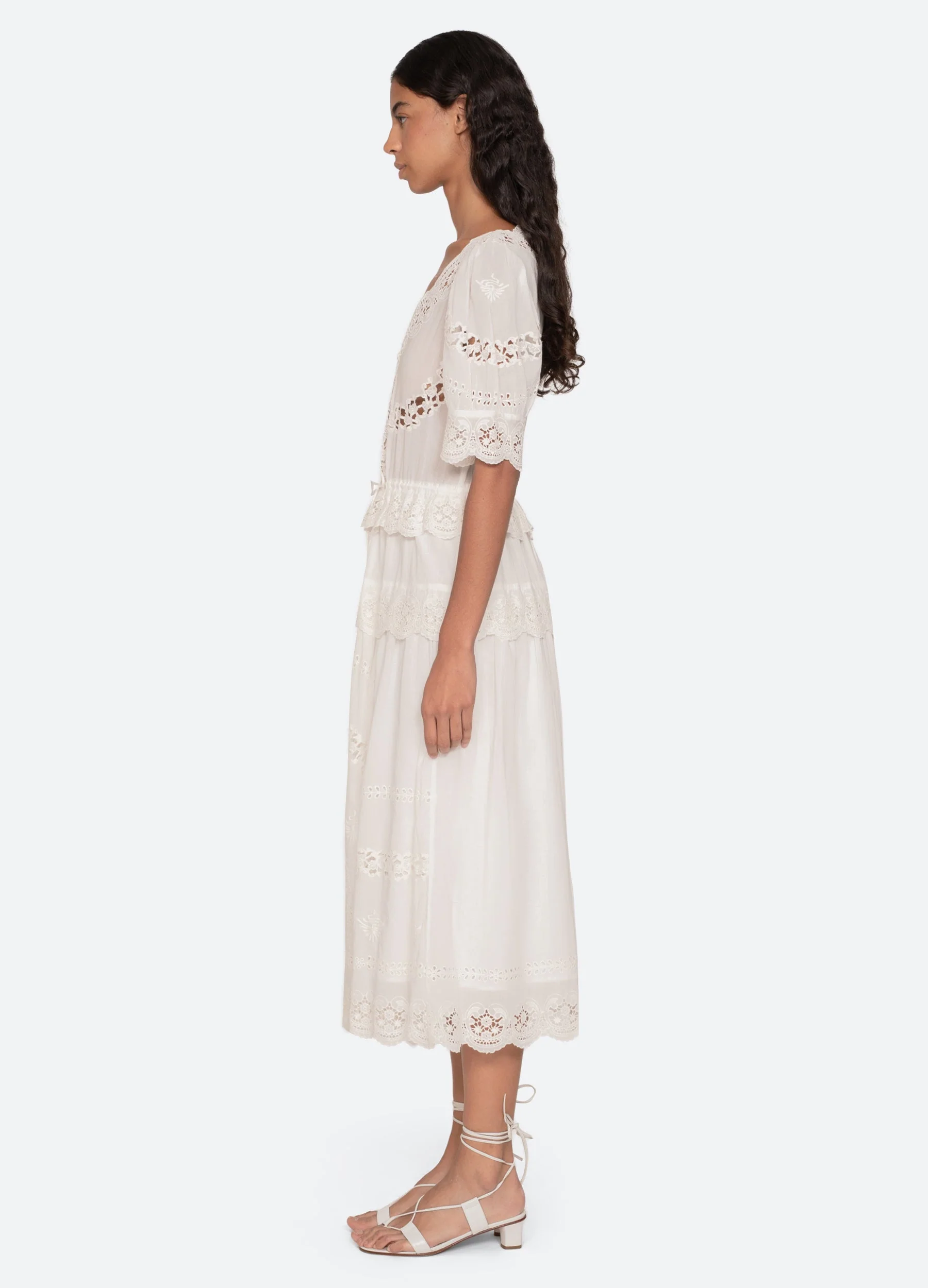 Sea NY Sofia Dress - Cream - Image 4