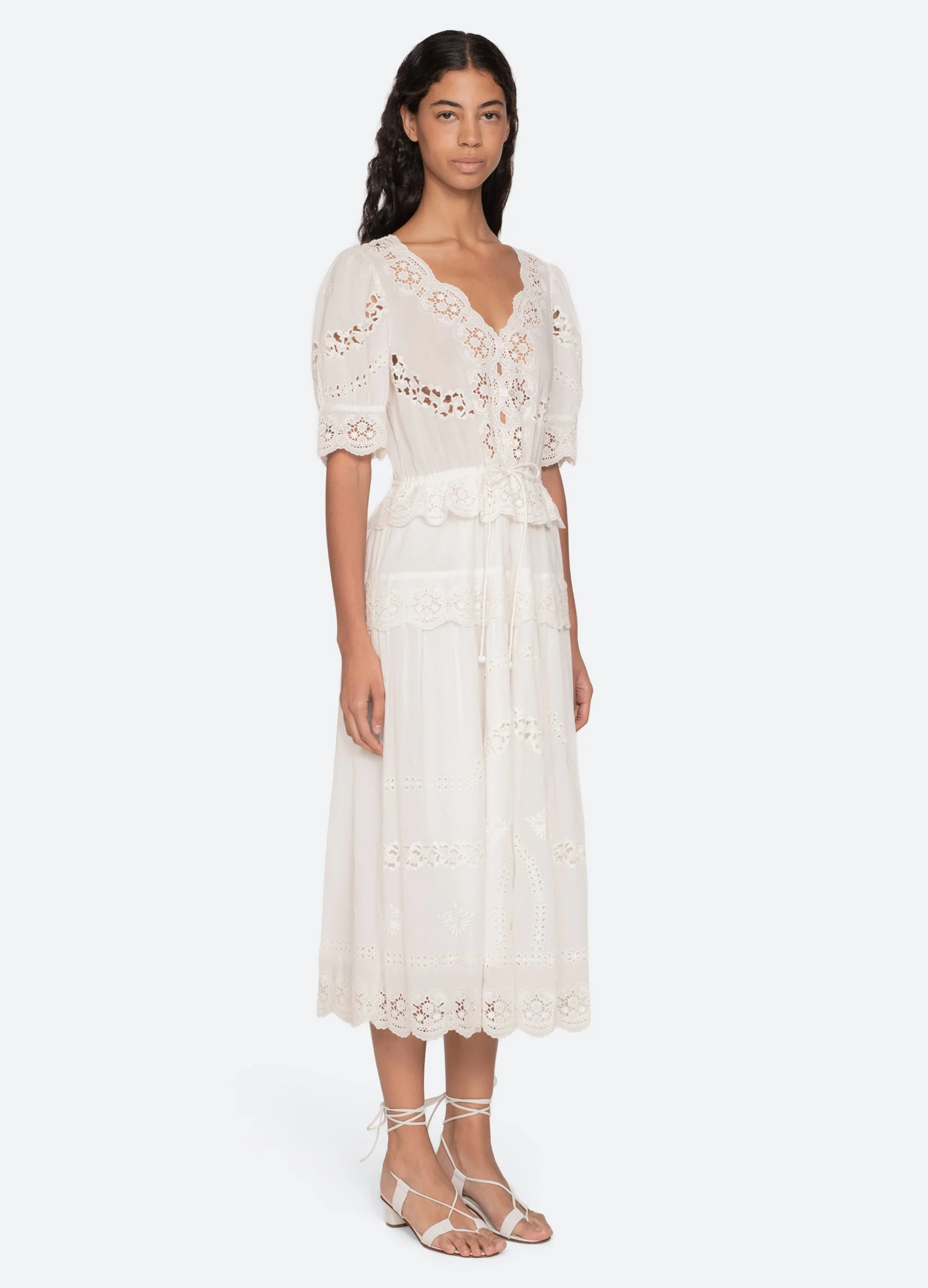 Sea NY Sofia Dress - Cream - Image 5