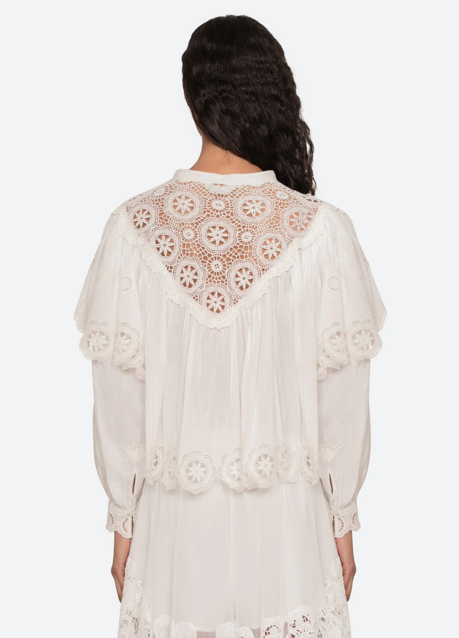 Sea NY Sofia L/S Top - Cream - Image 3