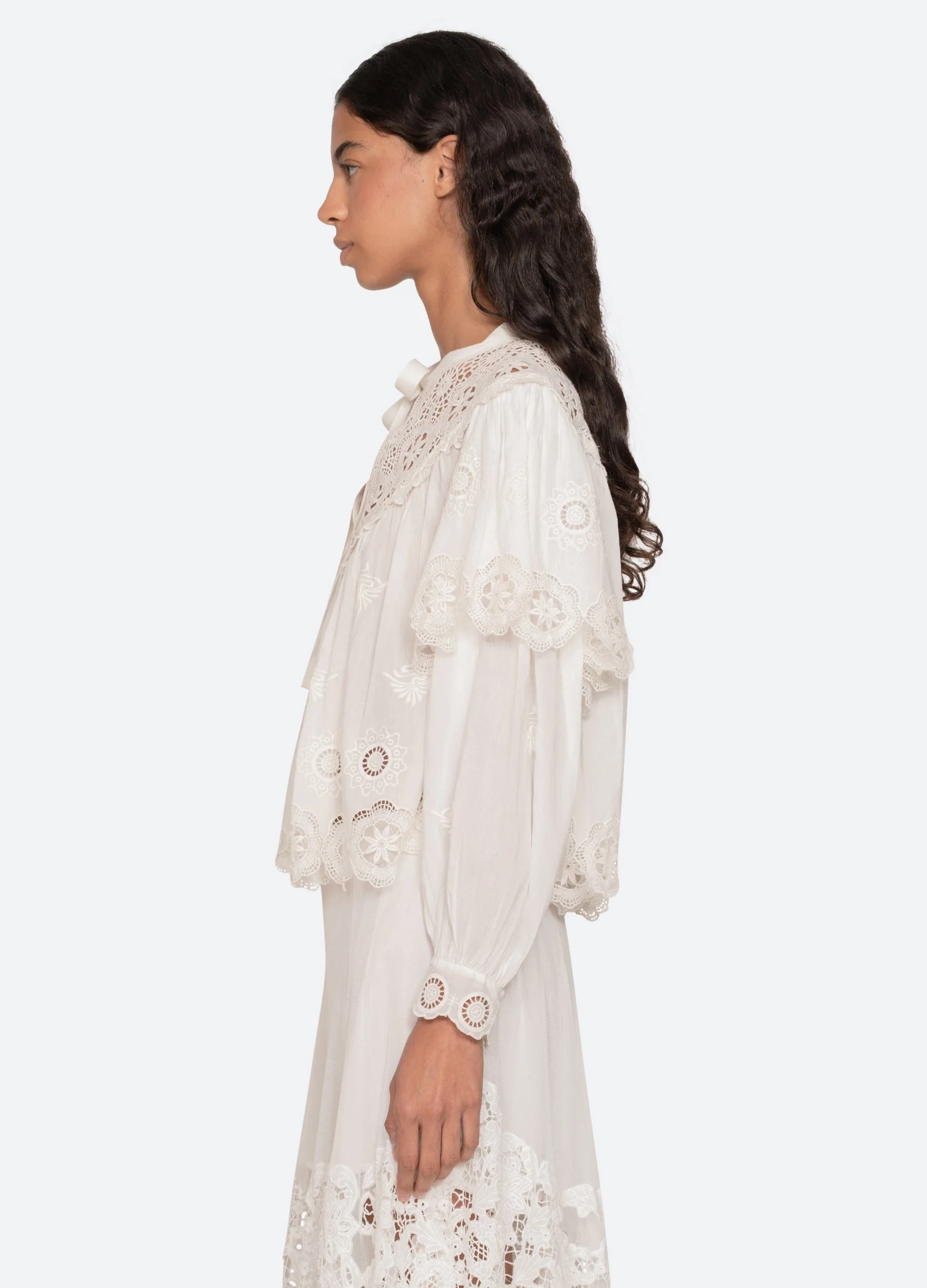 Sea NY Sofia L/S Top - Cream - Image 4