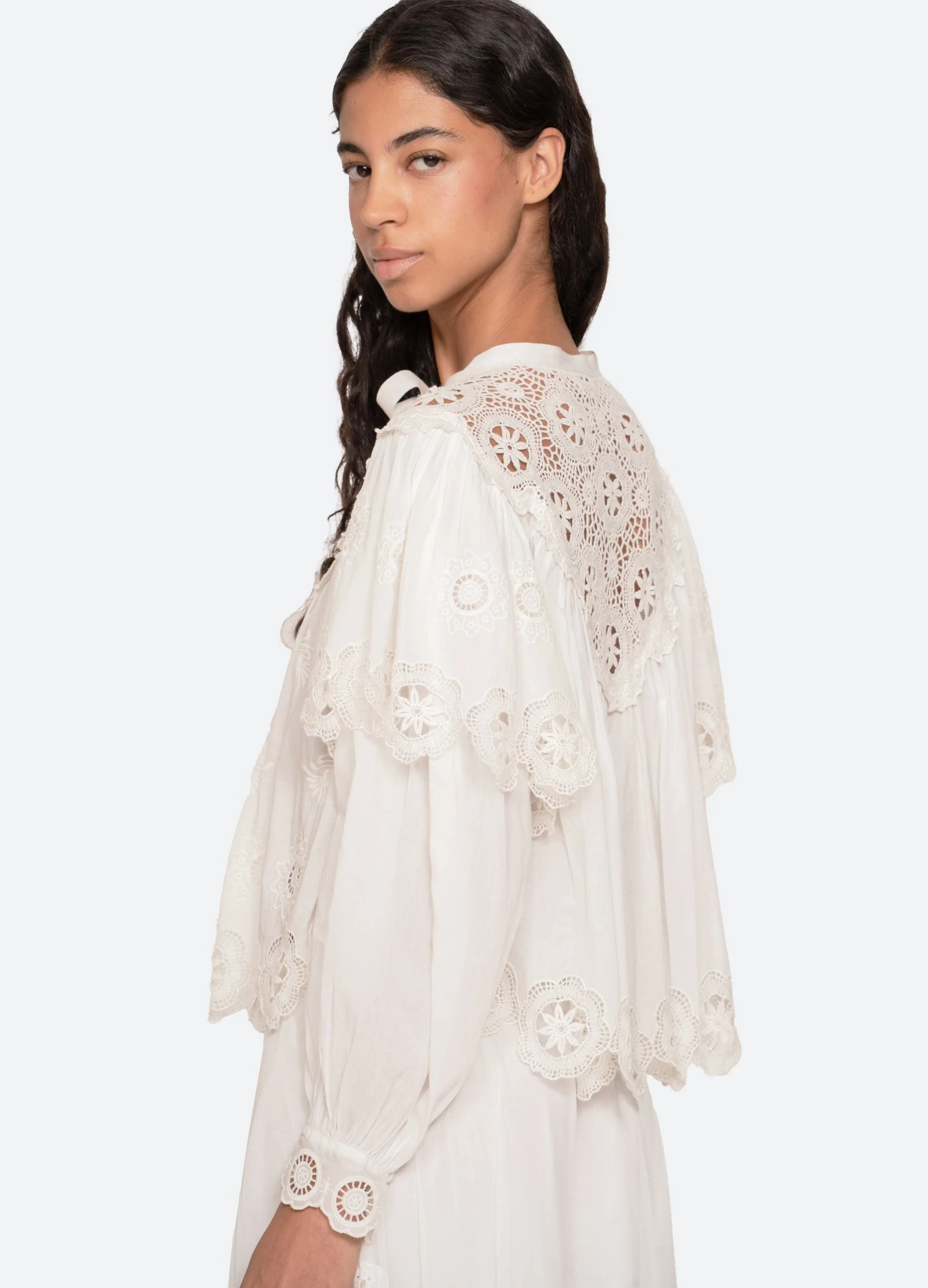 Sea NY Sofia L/S Top - Cream - Image 6