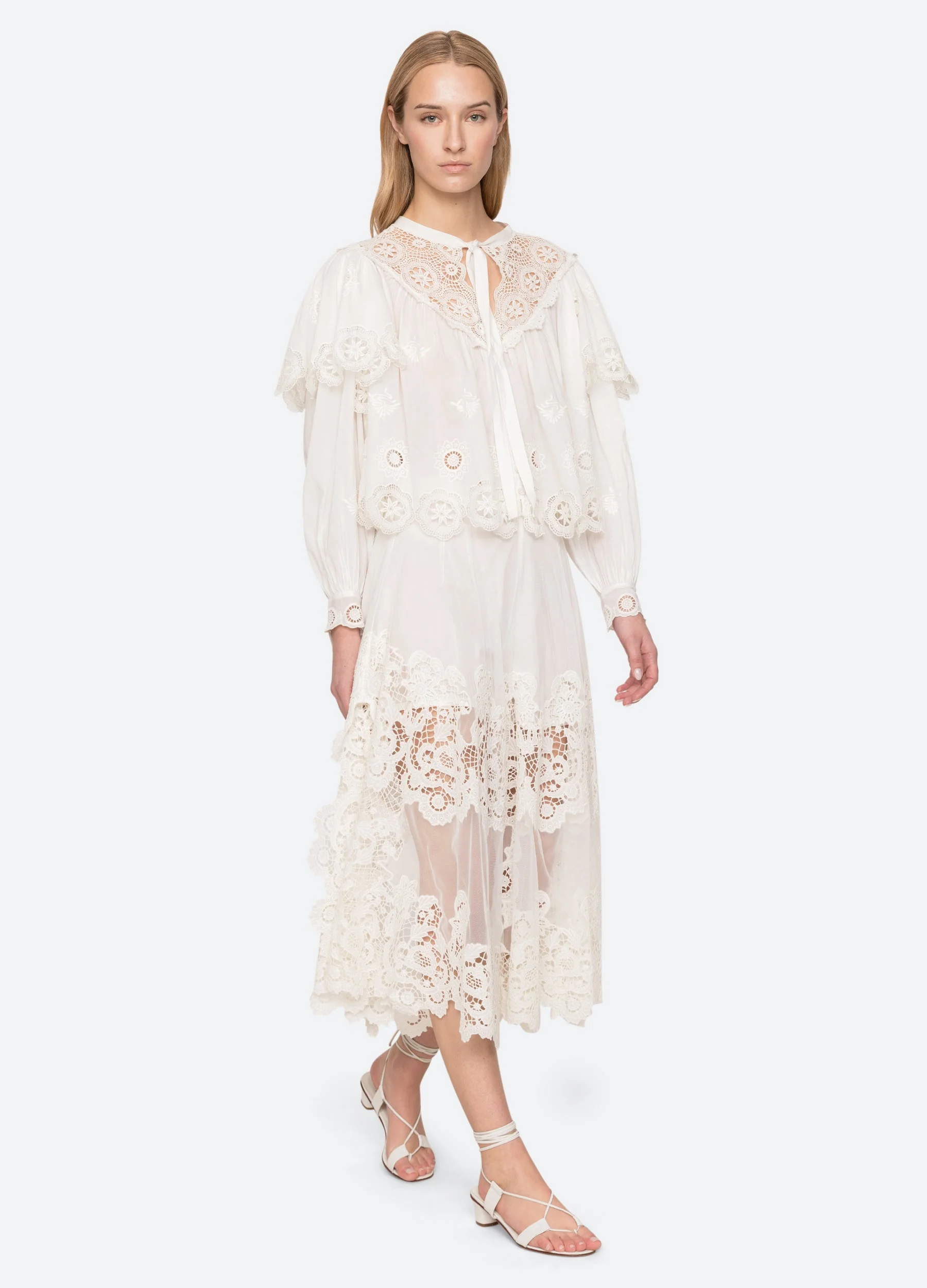 Sea NY Sofia Pants - Cream - Image 7