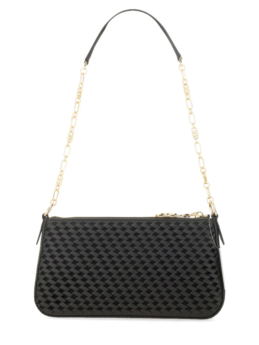 Michael Kors Empire Pouch With Logo Shoulder Bag - Black - Image 2