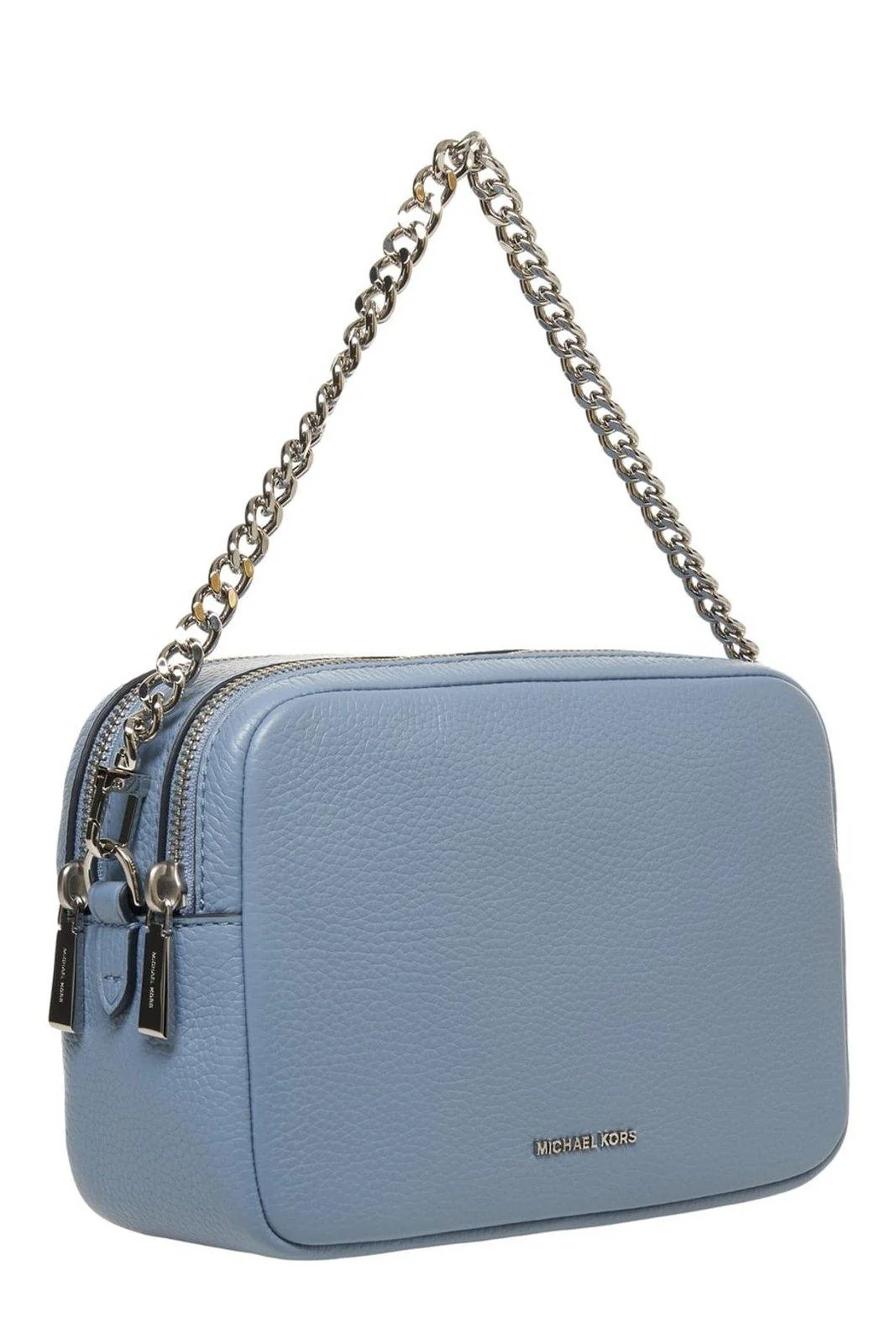 Michael Kors Bryant Medium Pebbled Camera Crossbody Bag - Chambray - Image 3