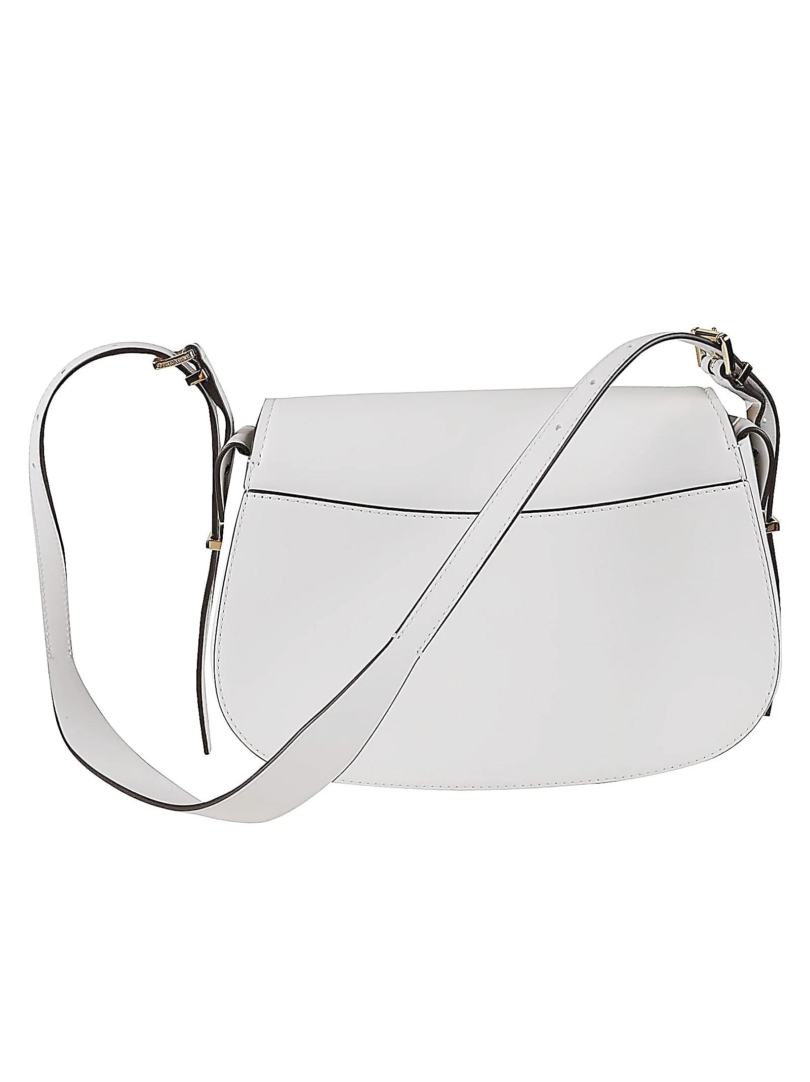 Michael Kors Medium Flam Messenger Bag - Optic White - Image 2