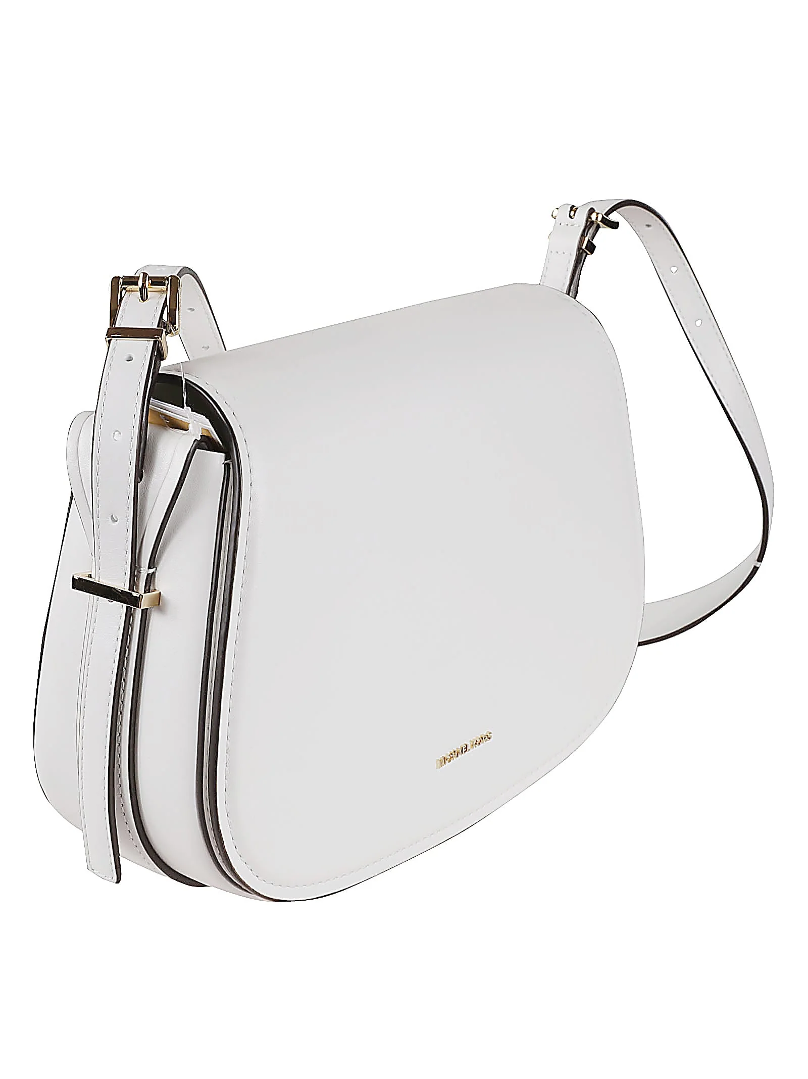 Michael Kors Medium Flam Messenger Bag - Optic White - Image 3