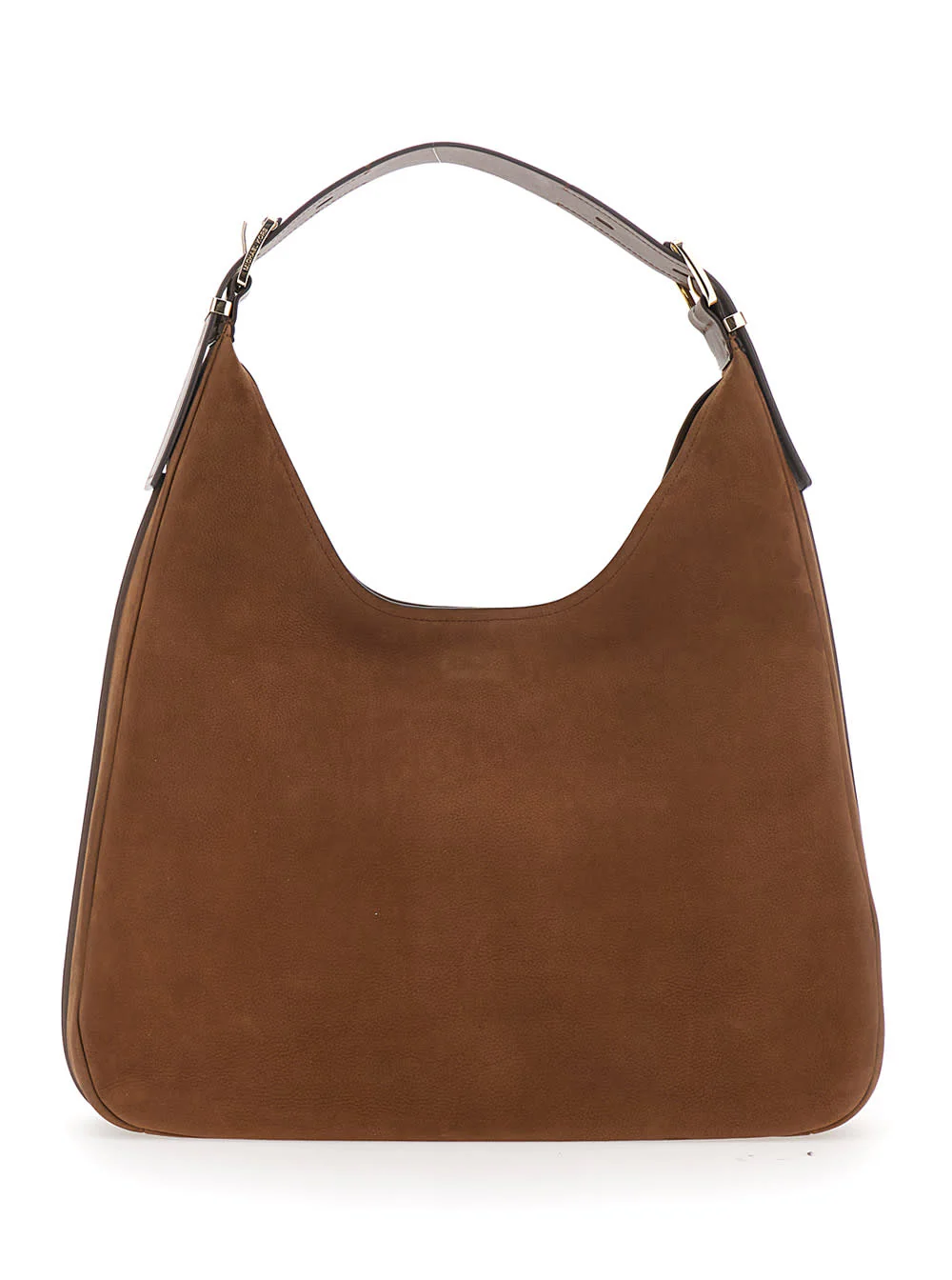 Michael Kors Brown Shoulder Bag With Logo Lettering on the Front in Leather Shoulder Bag - Dark Caramel - Image 2