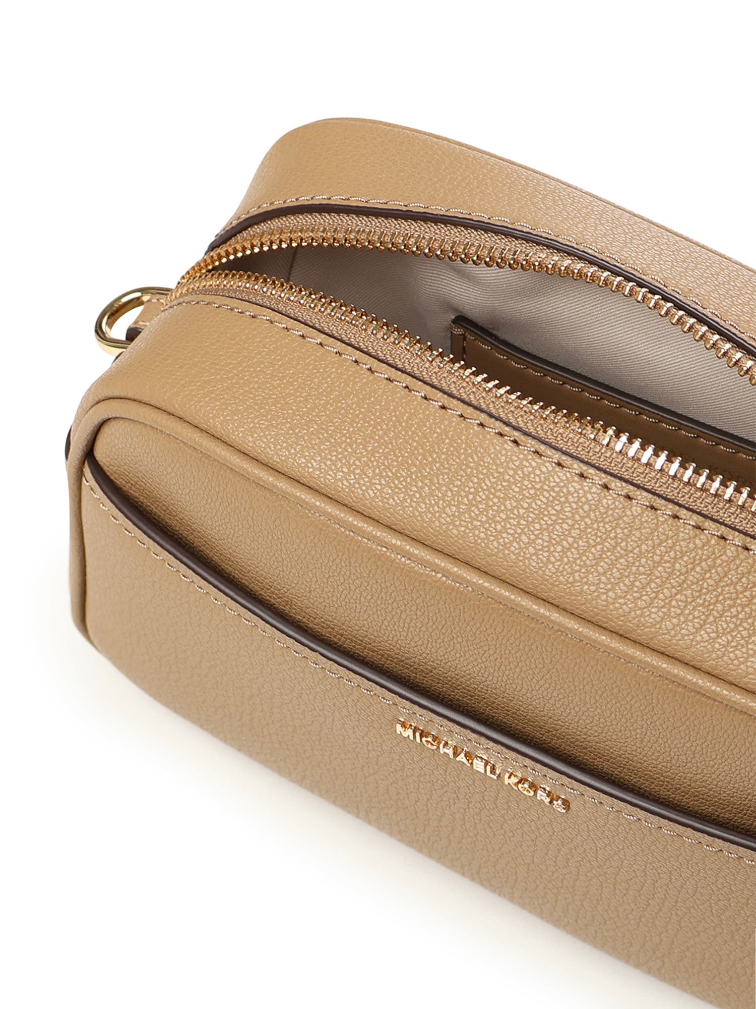 Michael Kors Jet Set Leather Camera Bag Shoulder Bag - Husk - Image 4