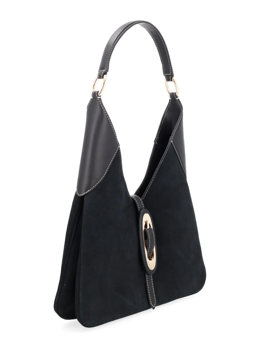 Michael Kors Hobo Buckle Shoulder Bag - Black - Image 3