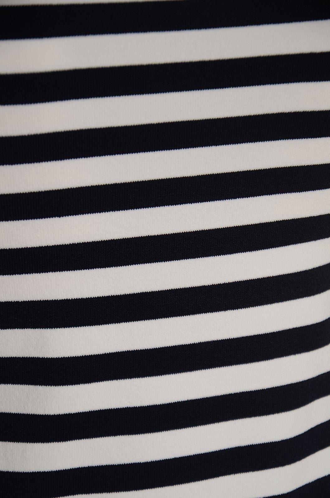 Michael Kors Striped Crewneck T-Shirt Top - BLU-B.CO - Image 3