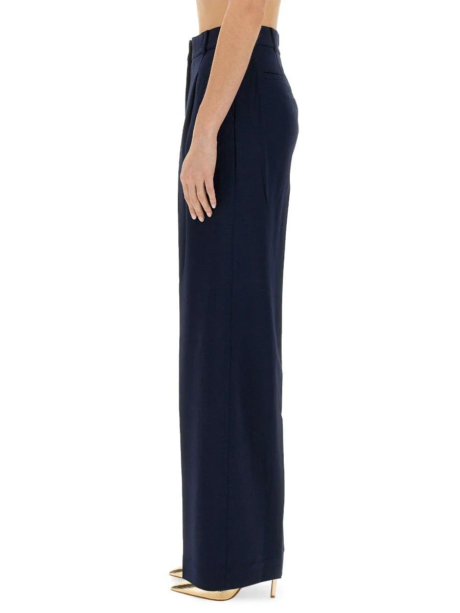 Michael Kors Straight Leg Tailored Pants - Midnight Blue - Image 3