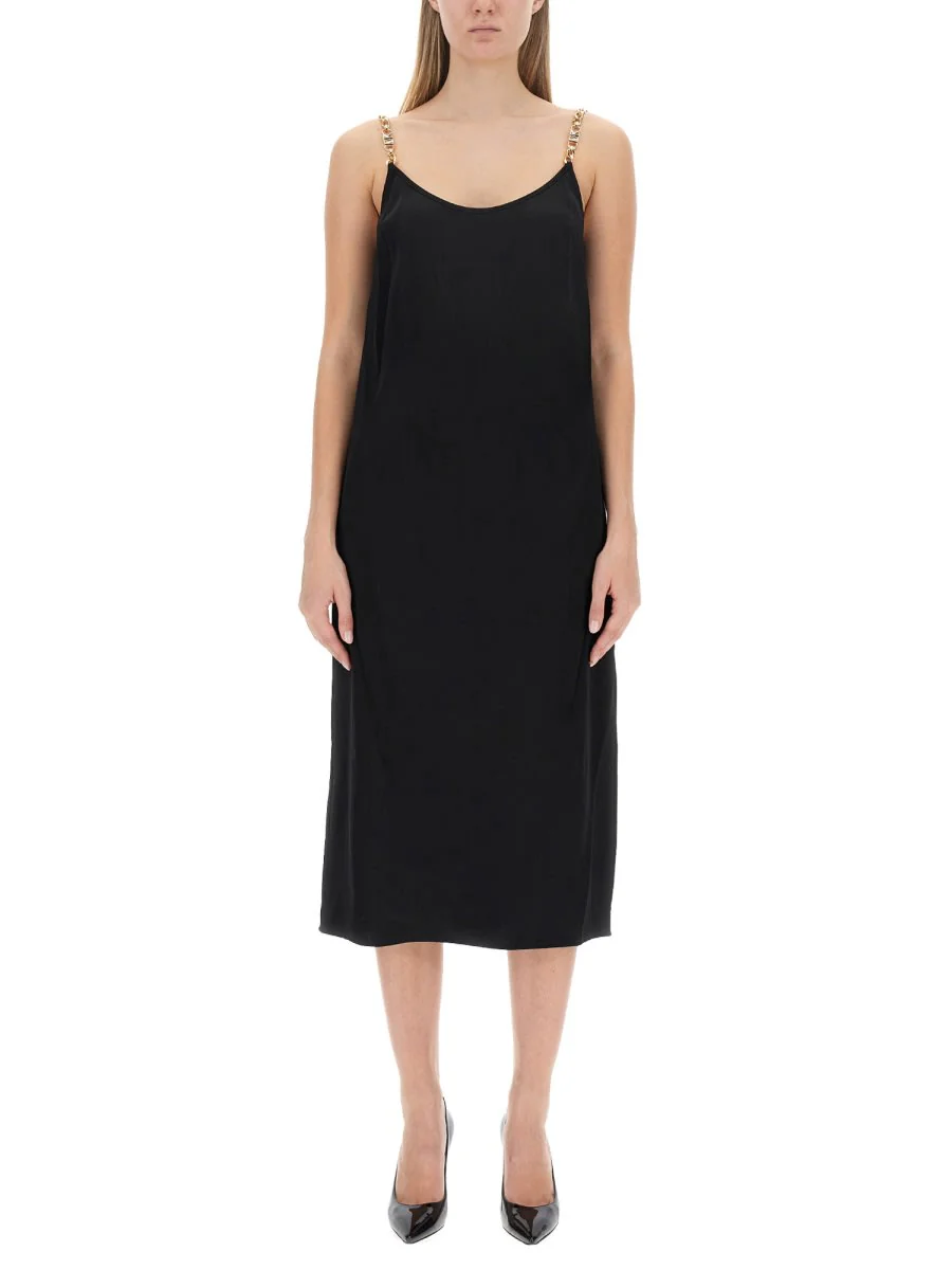 Michael Kors Dress With Logo Straps - Black - Image 3