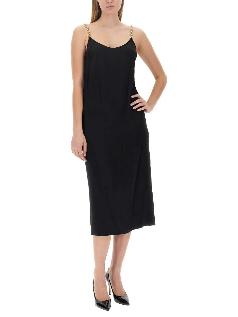 Michael Kors Dress With Logo Straps - Black - Image 4
