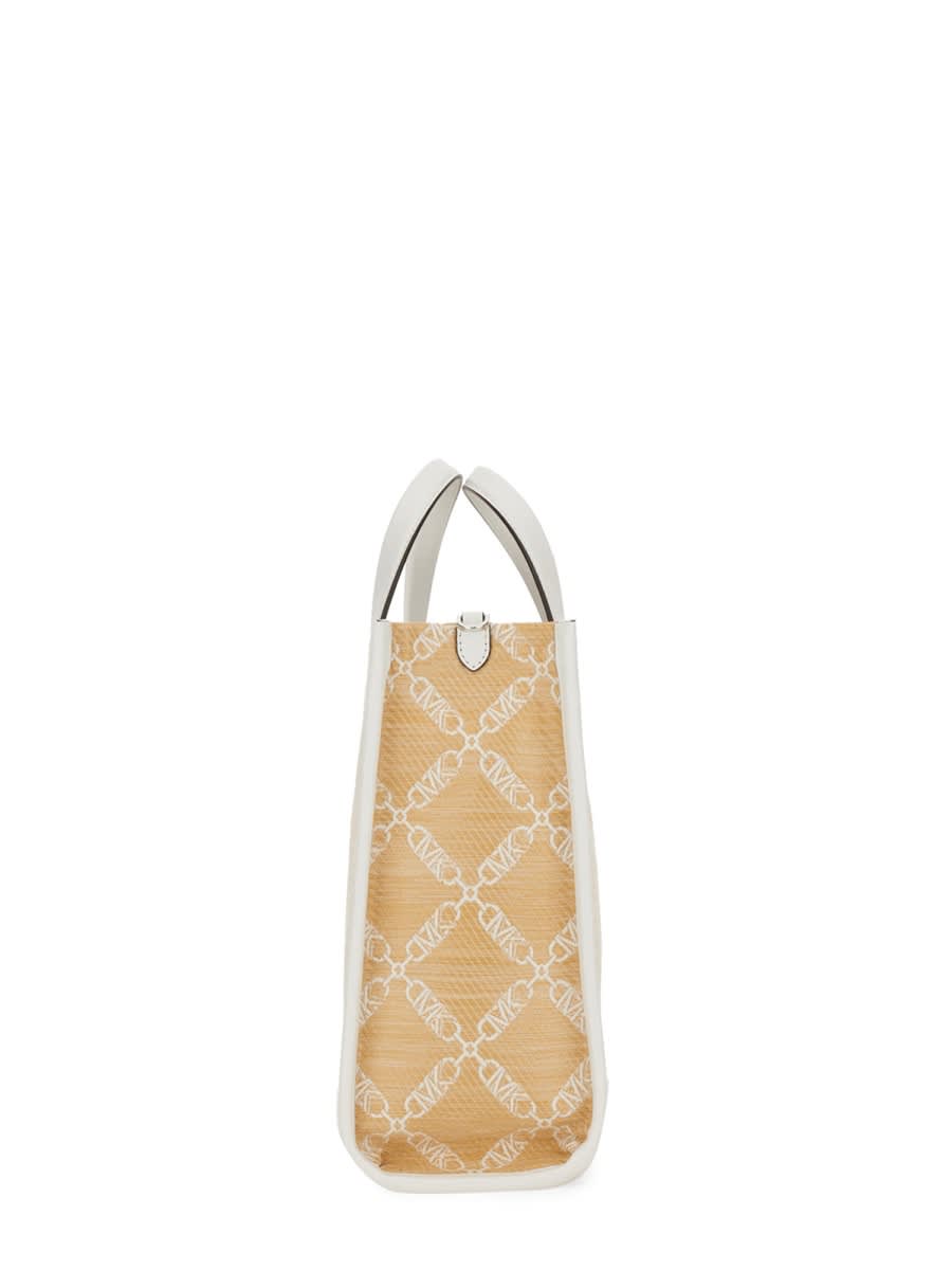 Michael Kors Gigi Large Tote Bag - NATURALE-BIANCO - Image 2