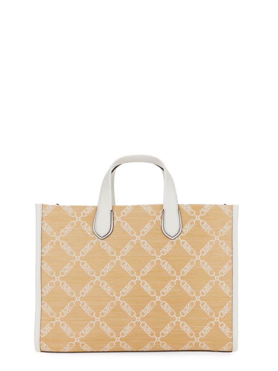 Michael Kors Gigi Large Tote Bag - NATURALE-BIANCO - Image 4