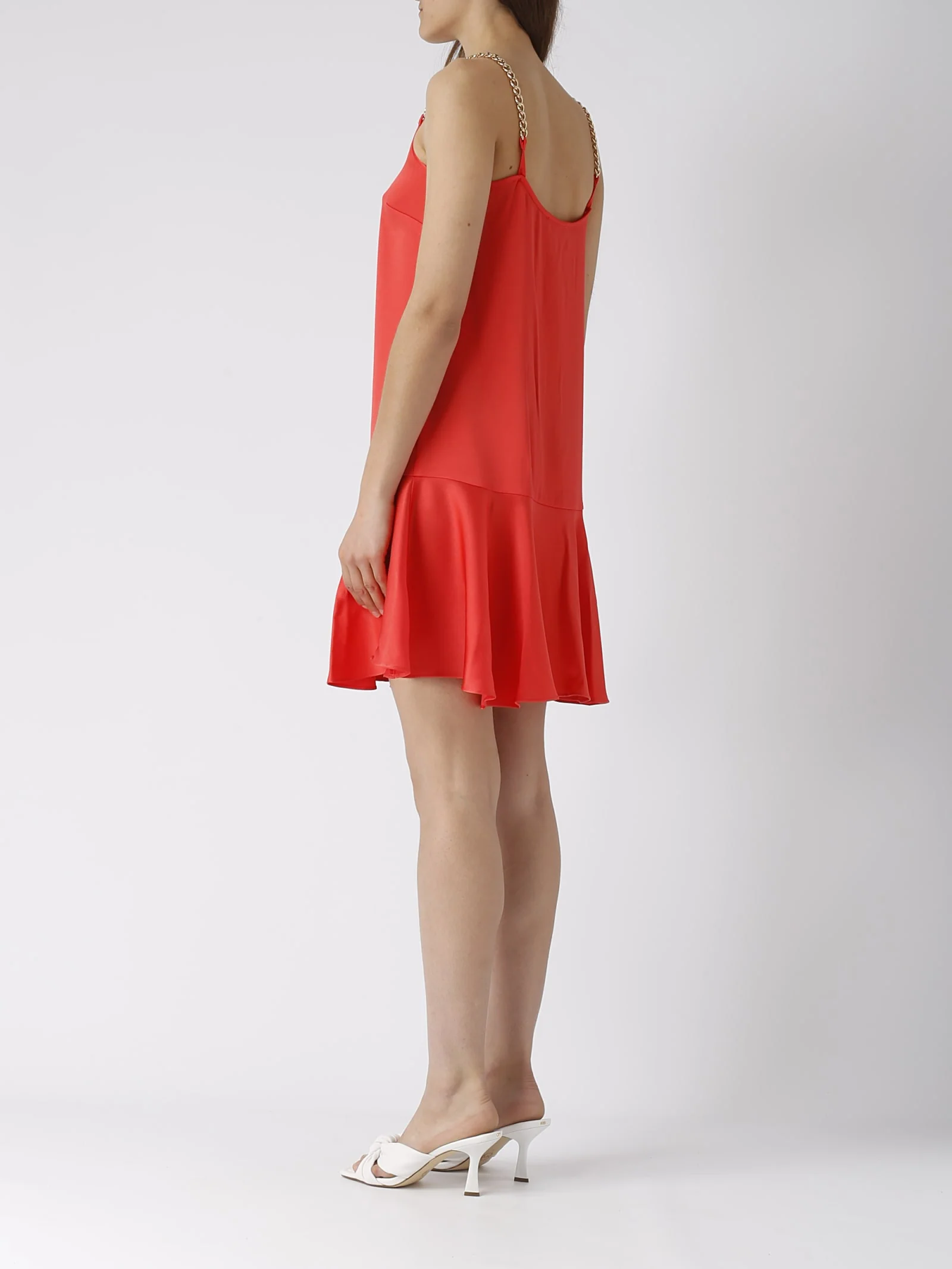 Michael Kors Satin Strap Slip Dress - Corallo - Image 3