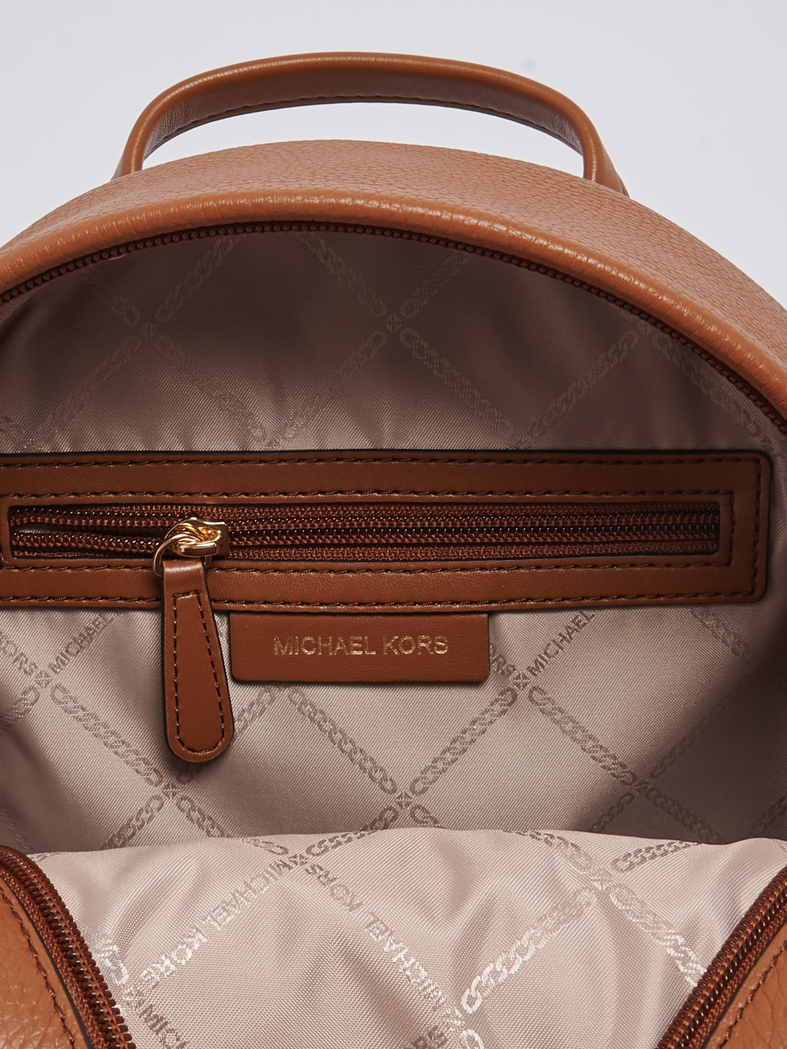 Michael Kors Brown Leather Backpack - Cuoio - Image 3