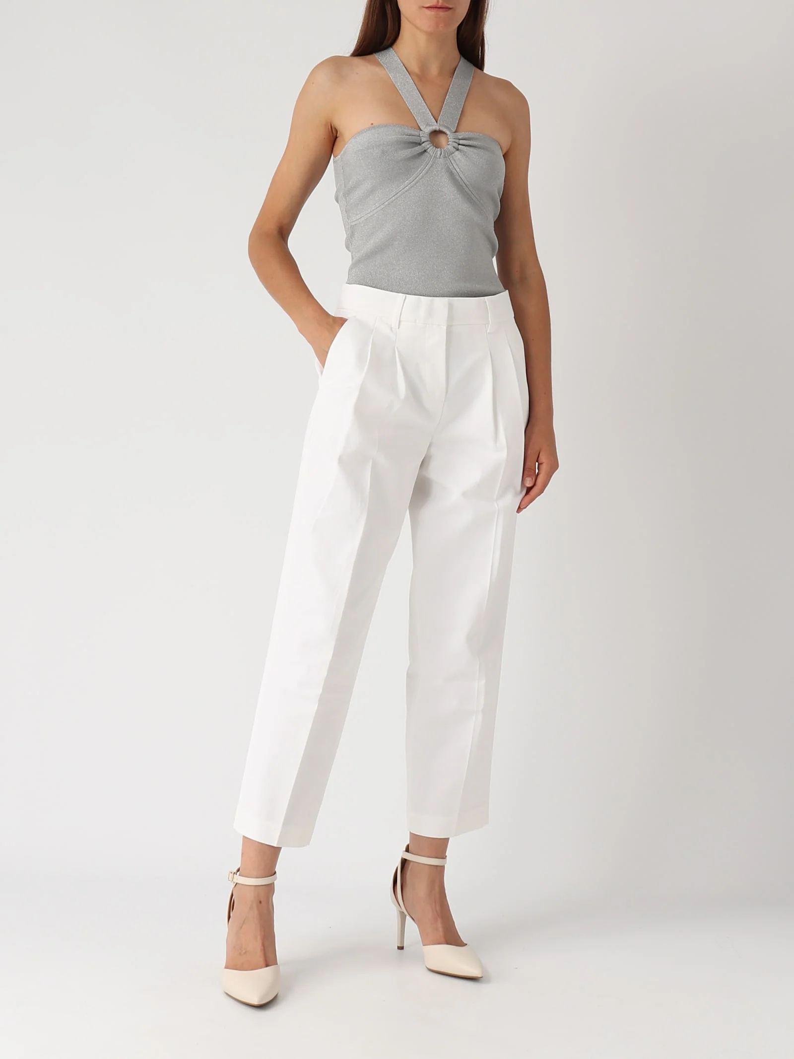 Michael Kors Cotton Trousers - Bianco - Image 4