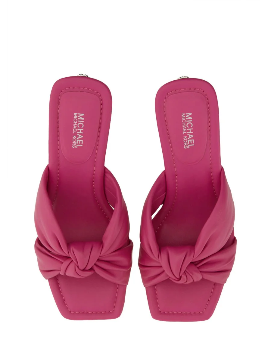 Michael Kors Elena Sandal - Fuchsia - Image 5