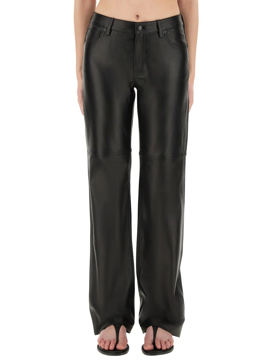 Michael Kors Leather Pants - Black