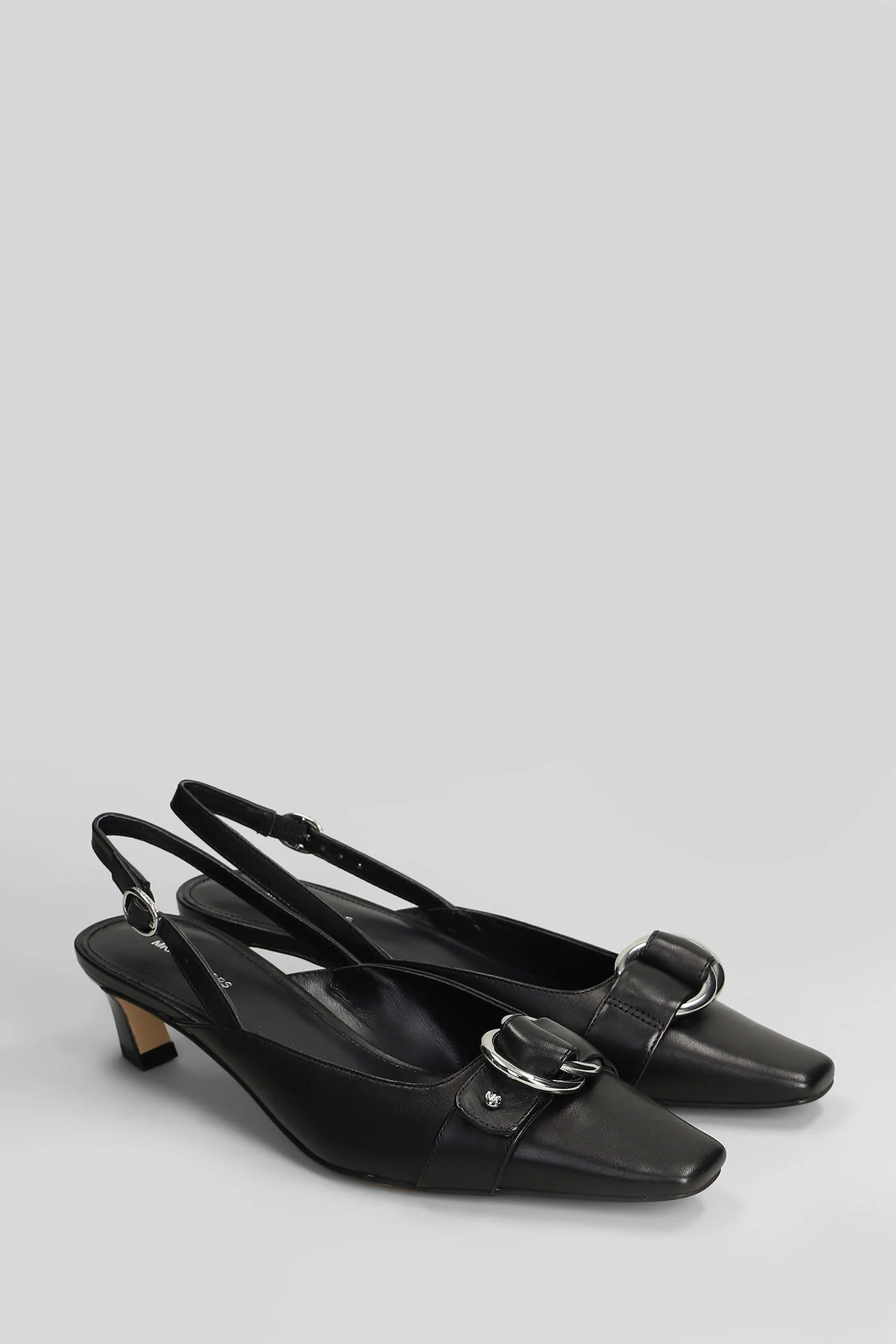 Michael Kors Jaden Kitten Sling Pumps - Black - Image 2