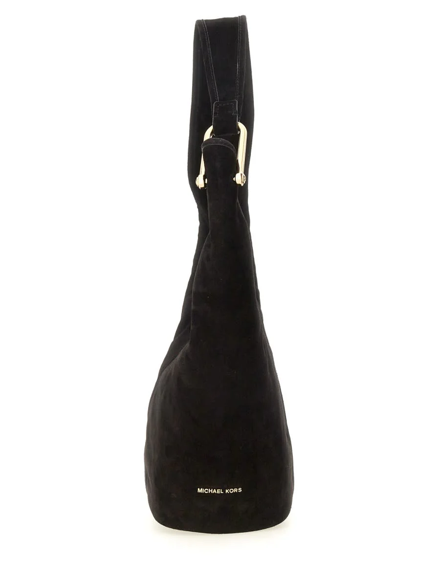 Michael Kors Leather Hobo Bag - Black - Image 3