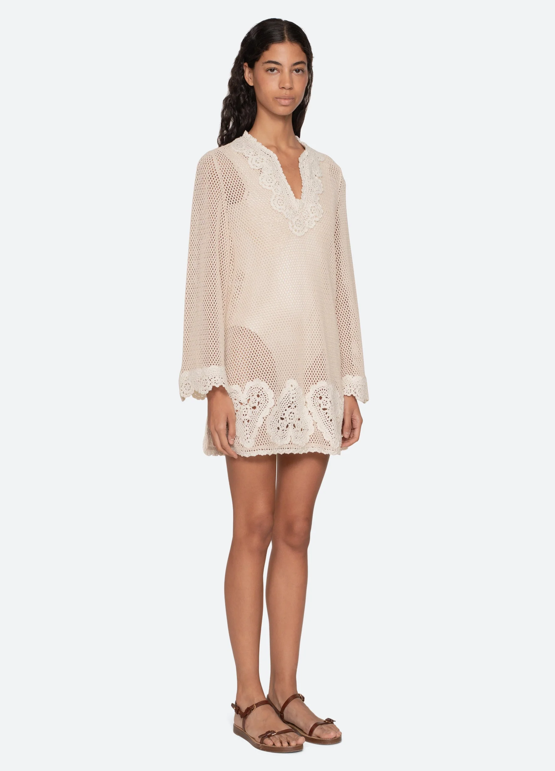 Sea NY Madelyn Tunic - Cream - Image 5