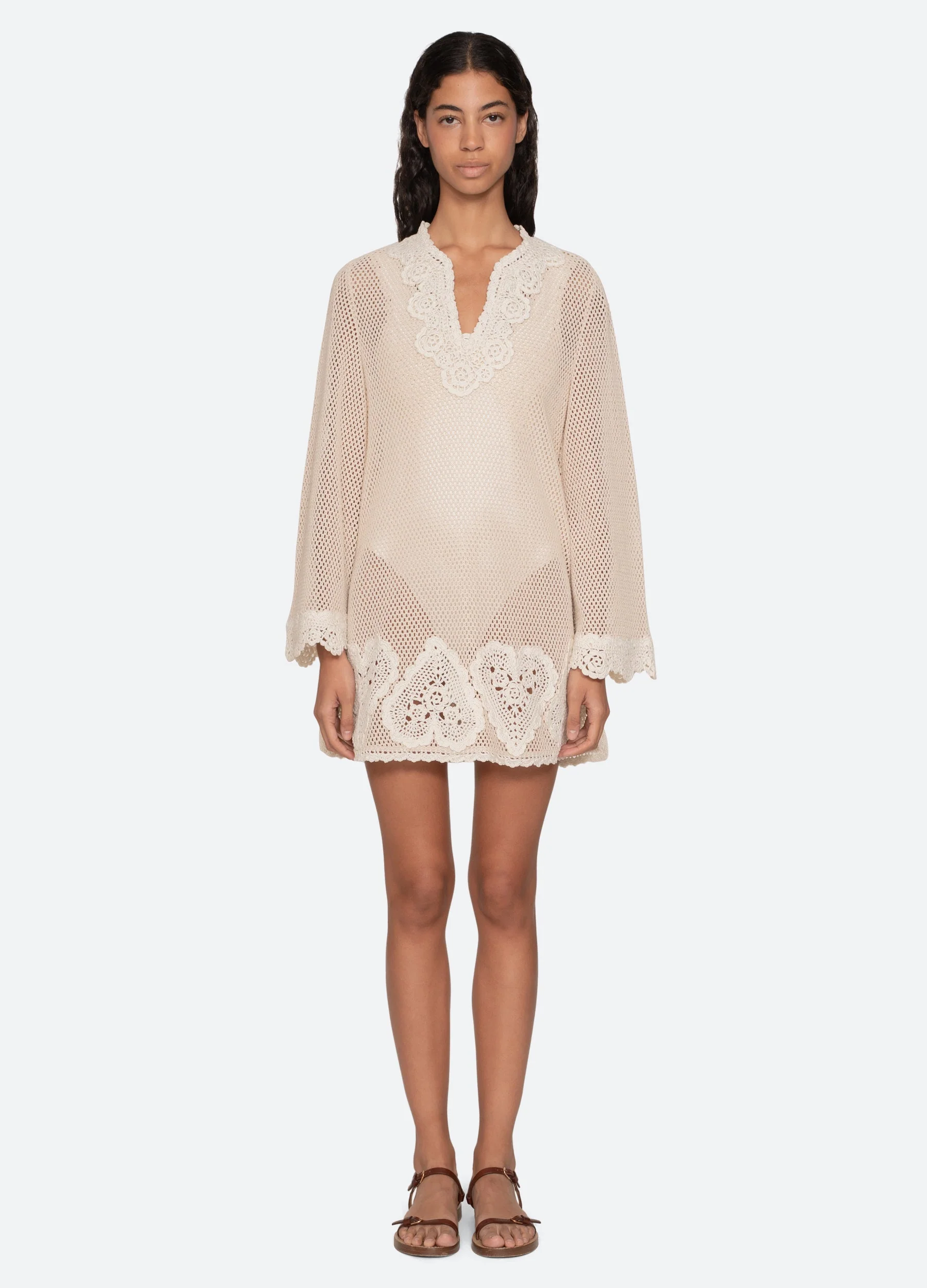Sea NY Madelyn Tunic - Cream - Image 6
