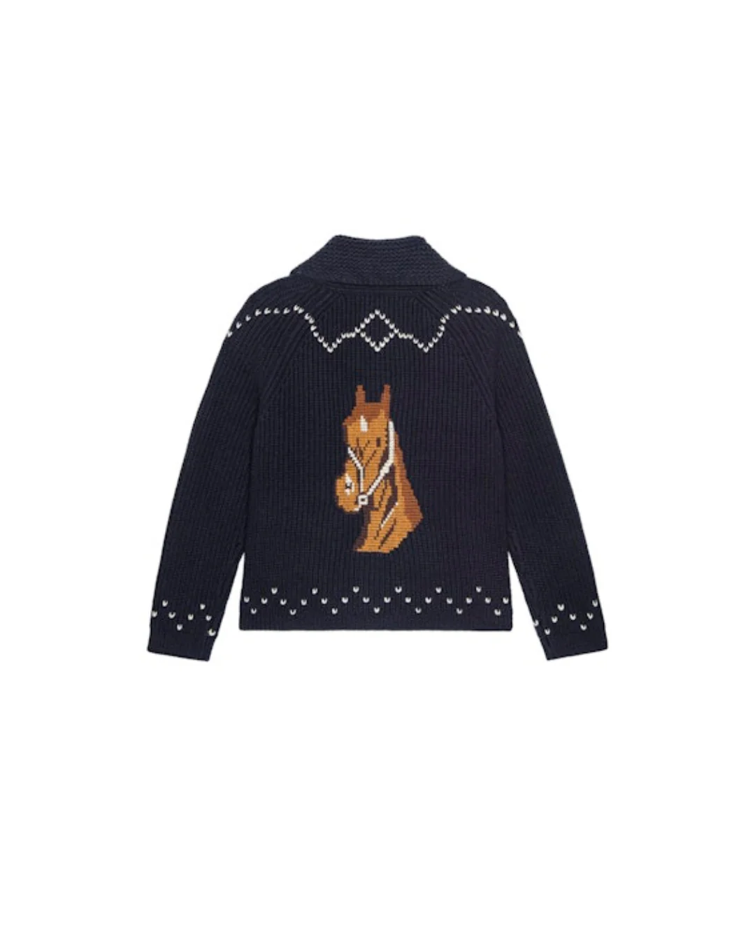 The Great. The Horse Lodge Cardigan - Navy - Image 2