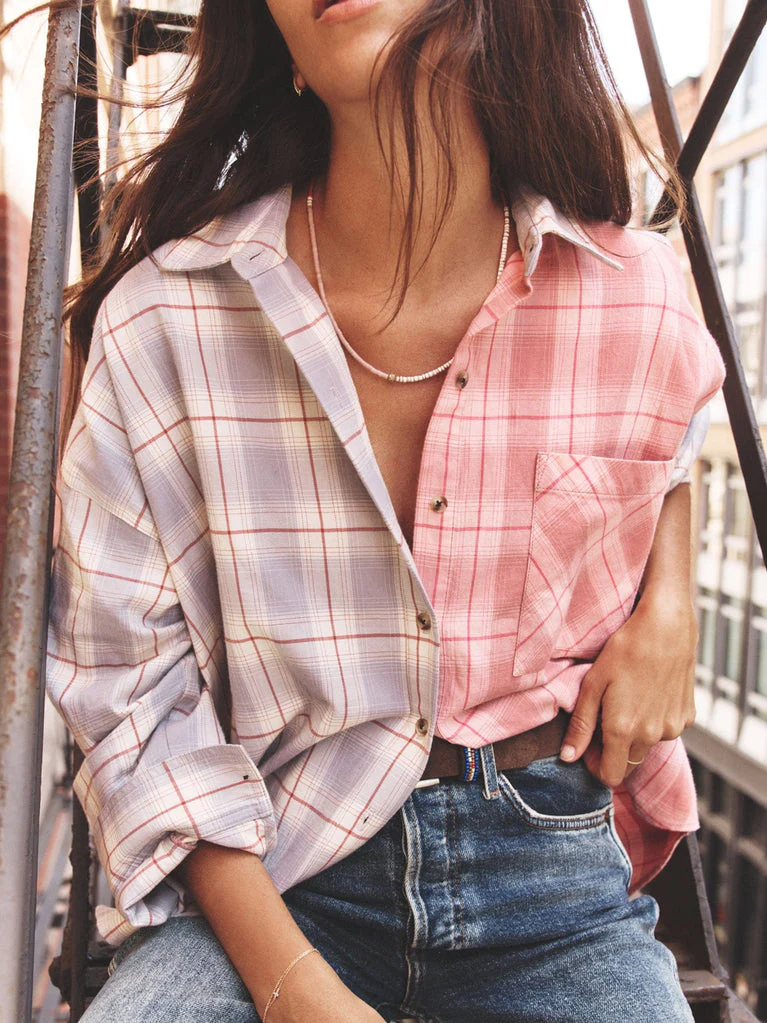 Xirena Phillipa Shirt Patch Top - Image 2