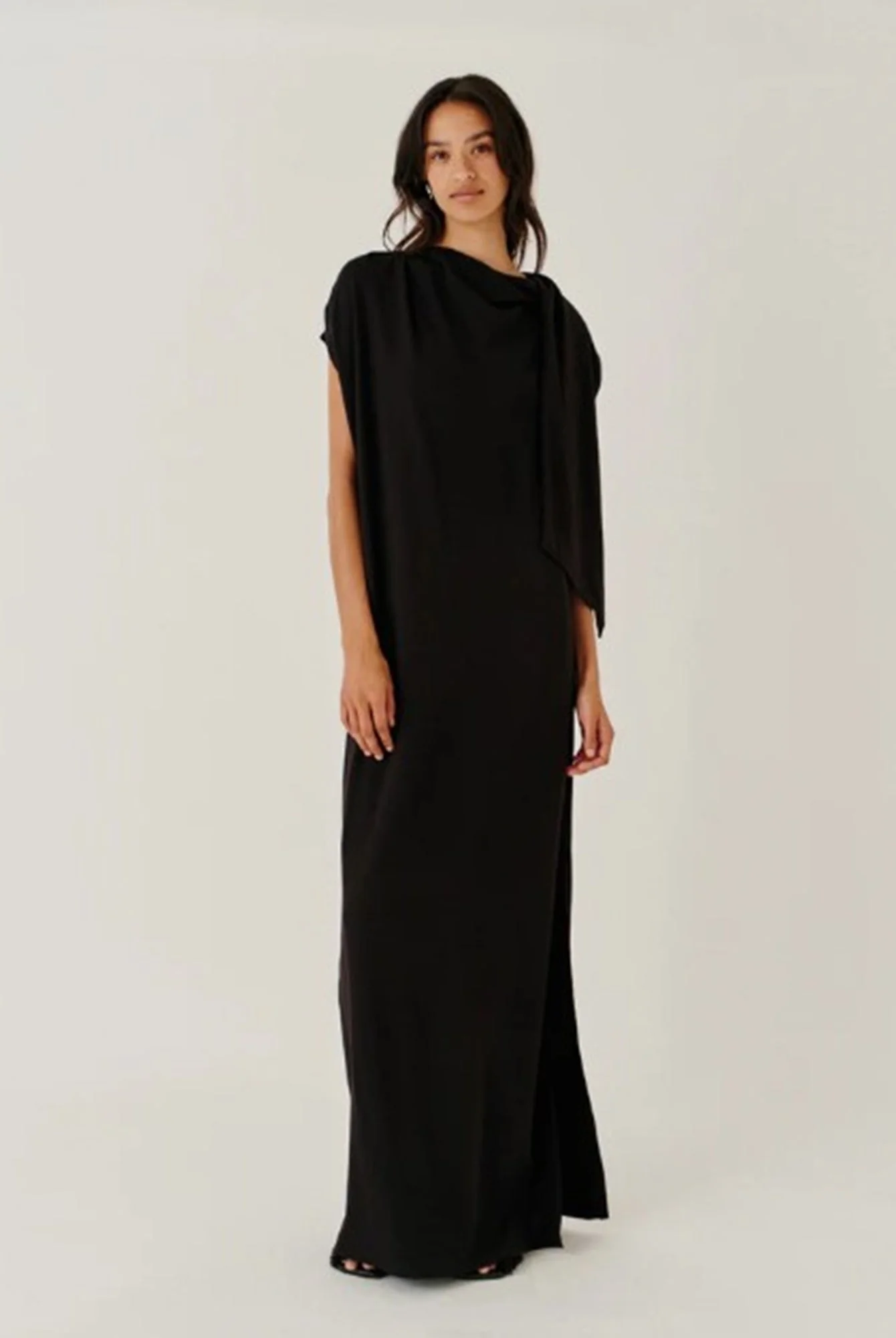 The Garment Scarf Dress - Black - Image 4