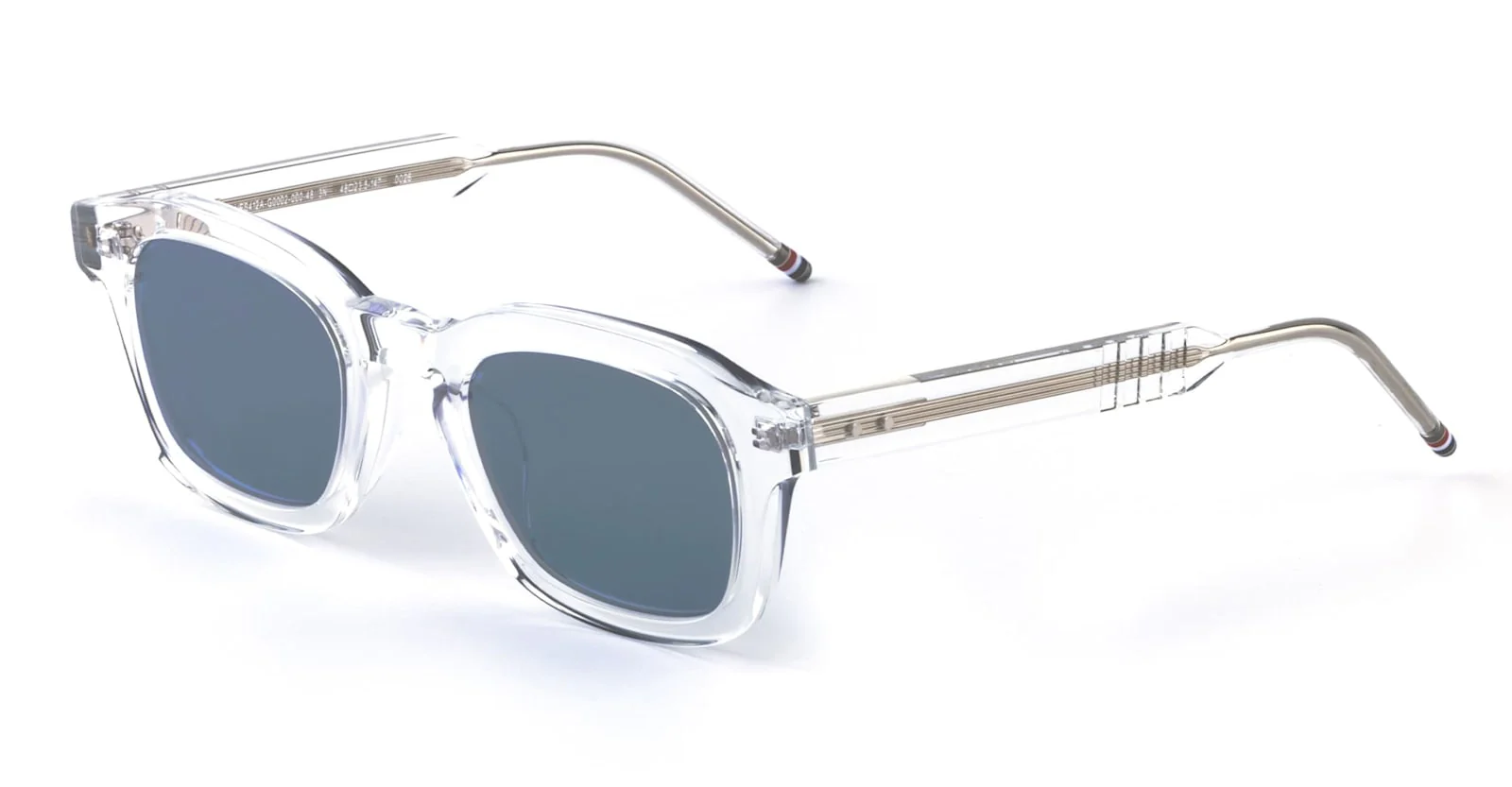 thom browne Rectangular Crystal Sunglasses - Transparent - Image 2