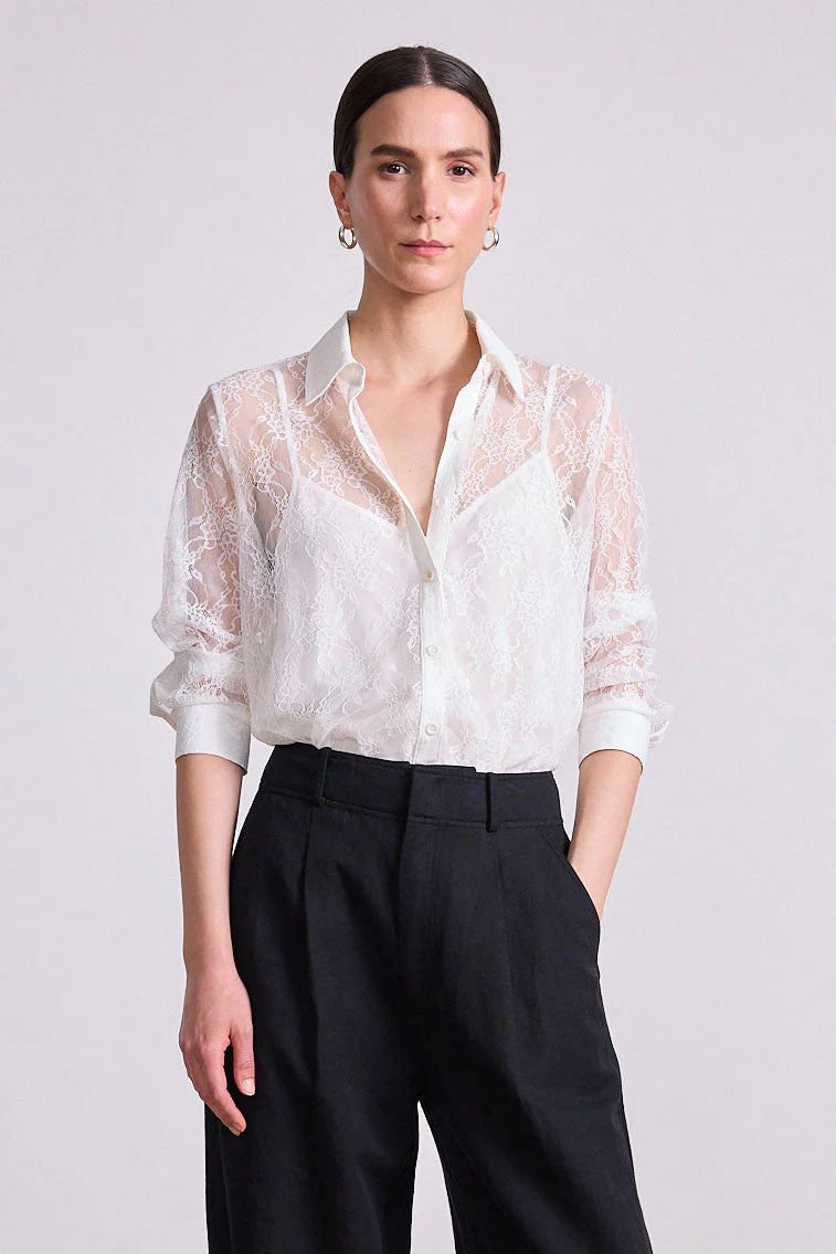 Apiece Apart Alva Button Up Top - Image 4