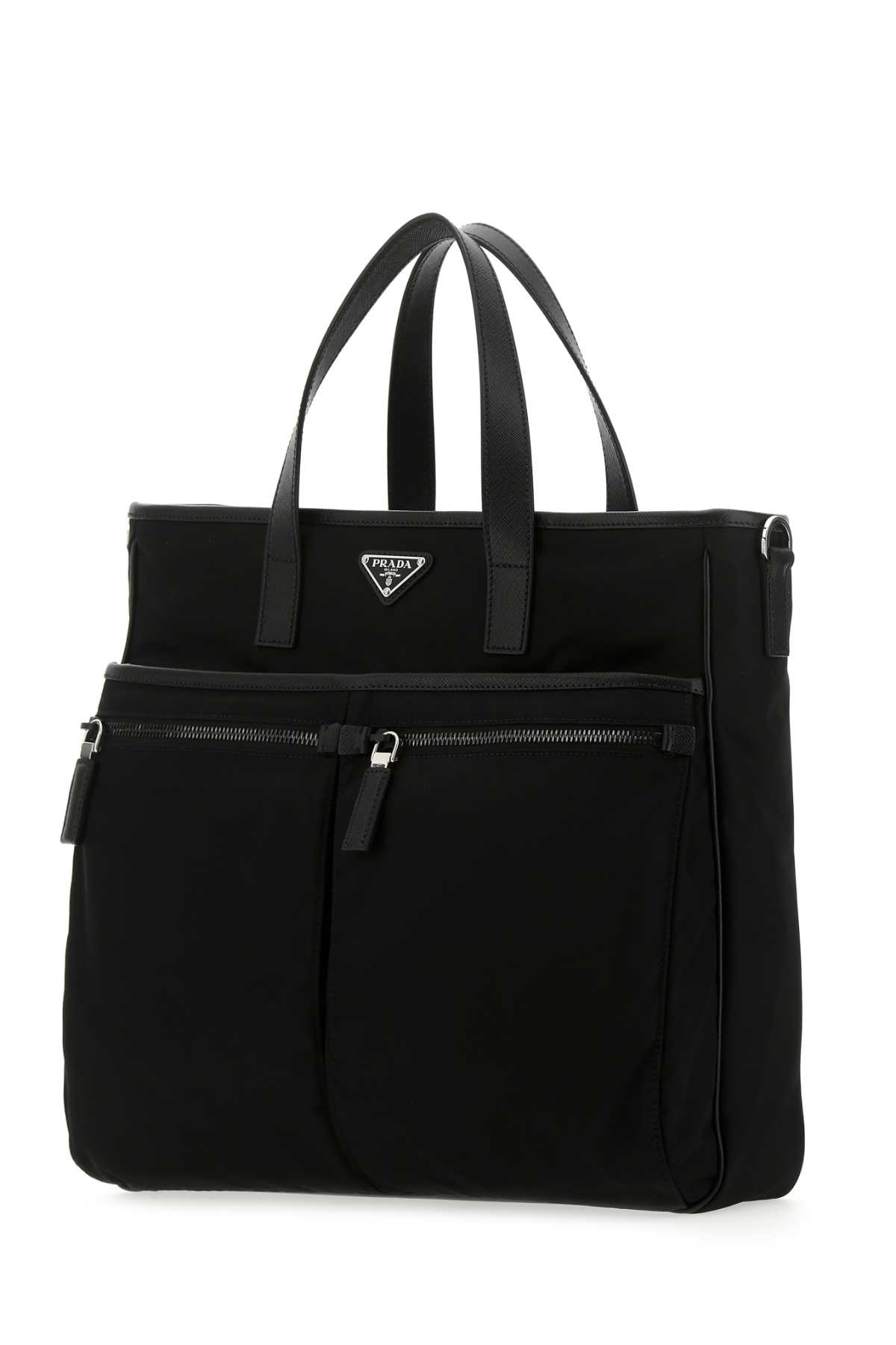 Prada Black Nylon Handbag - Black - Image 2