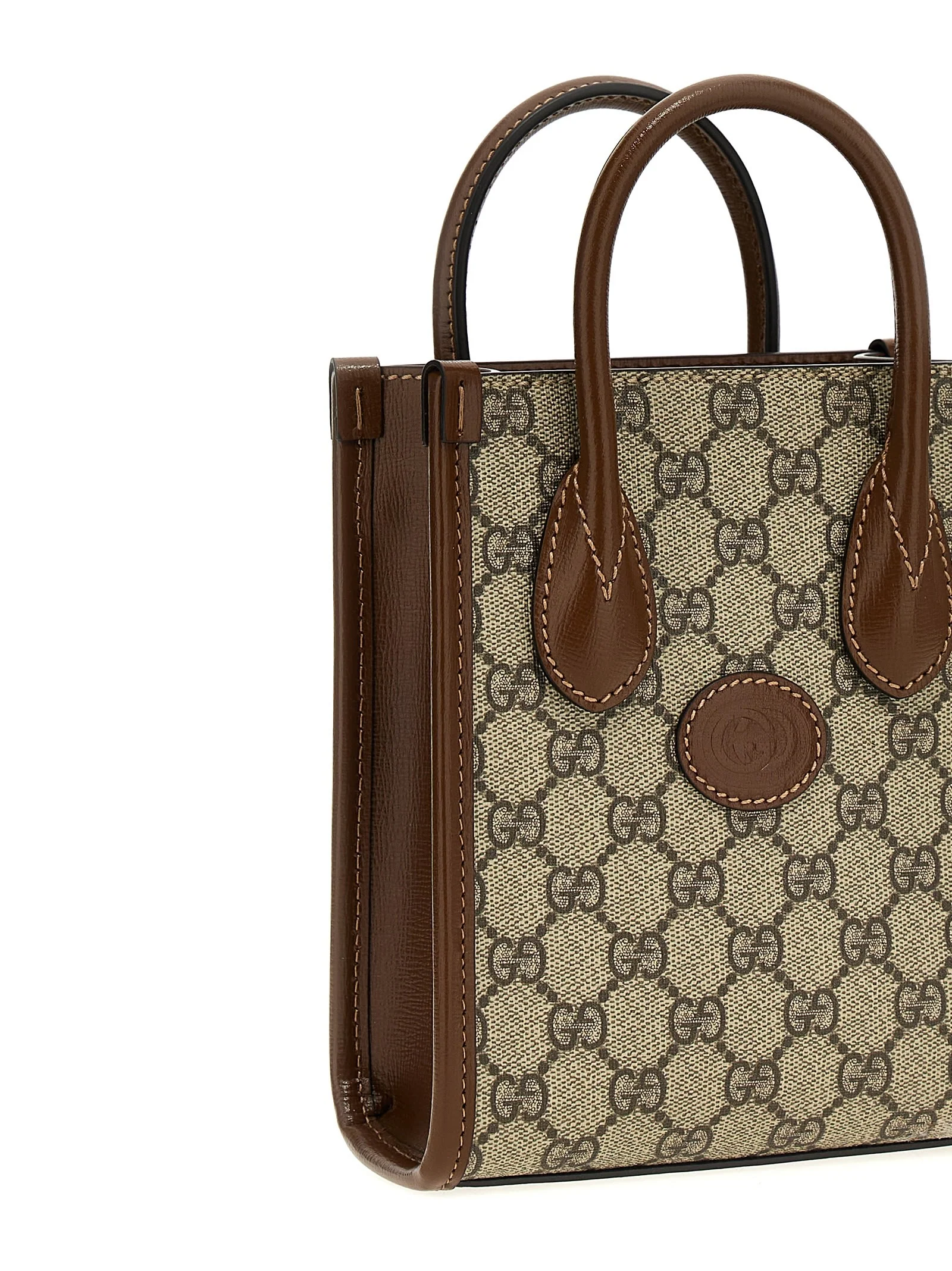 Gucci GG Mini Shopping Bag Tote - Beige - Image 3