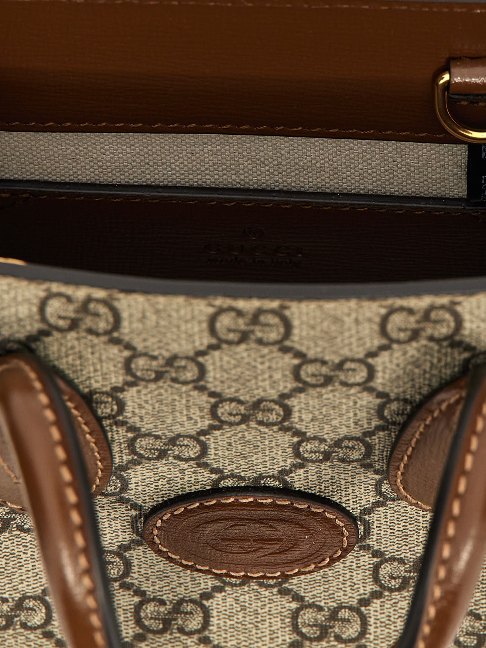 Gucci GG Mini Shopping Bag Tote - Beige - Image 4
