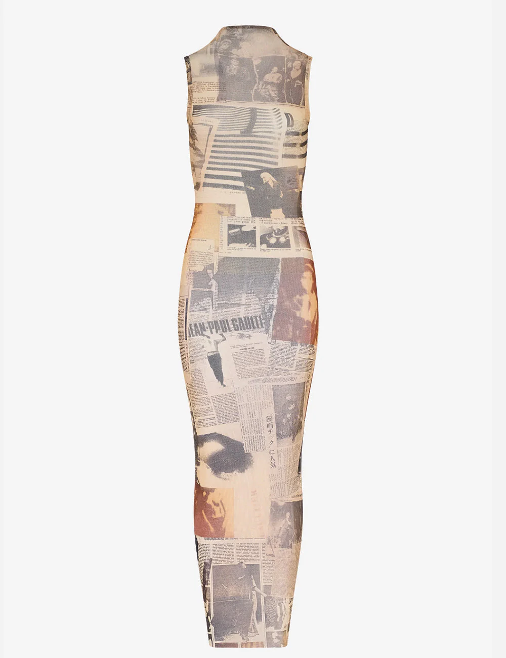 Jean Paul Gaultier Mesh Journal Maxi Dress - Image 2