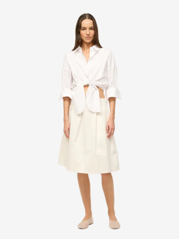 Staud Lisa Top Shirt - White - Image 2