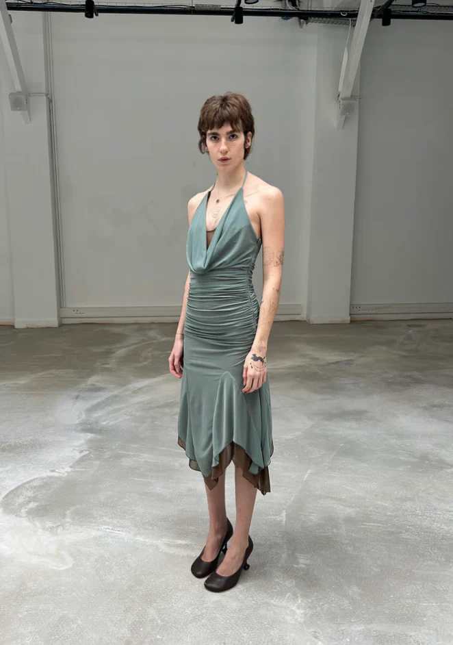 SAEMDI Double Layered Midi Dress - Image 2
