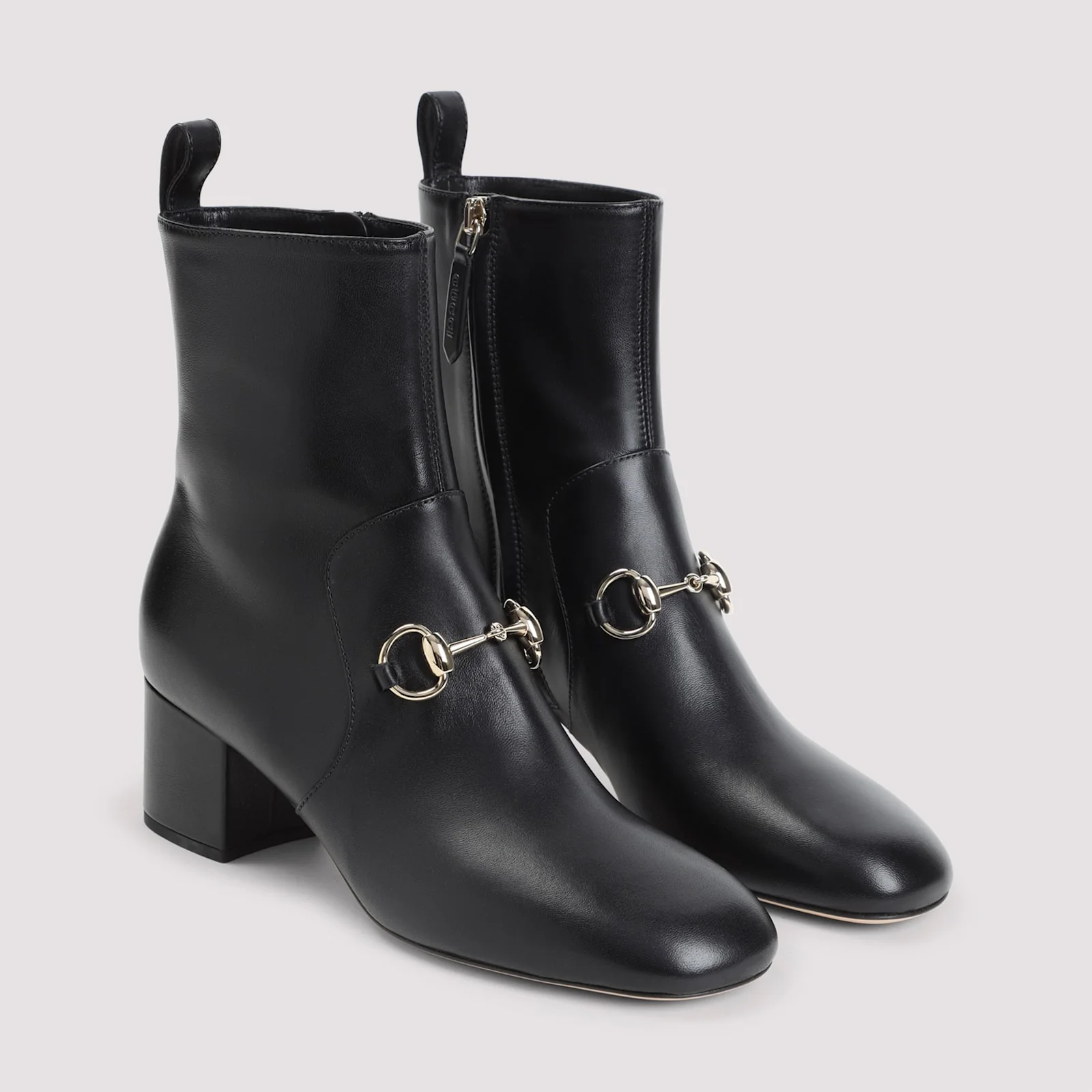 Gucci Lady Horsebit Boots - Black - Image 5