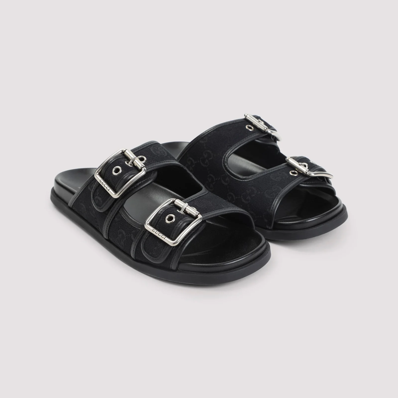Gucci Rhein GG Sandals - Black - Image 5